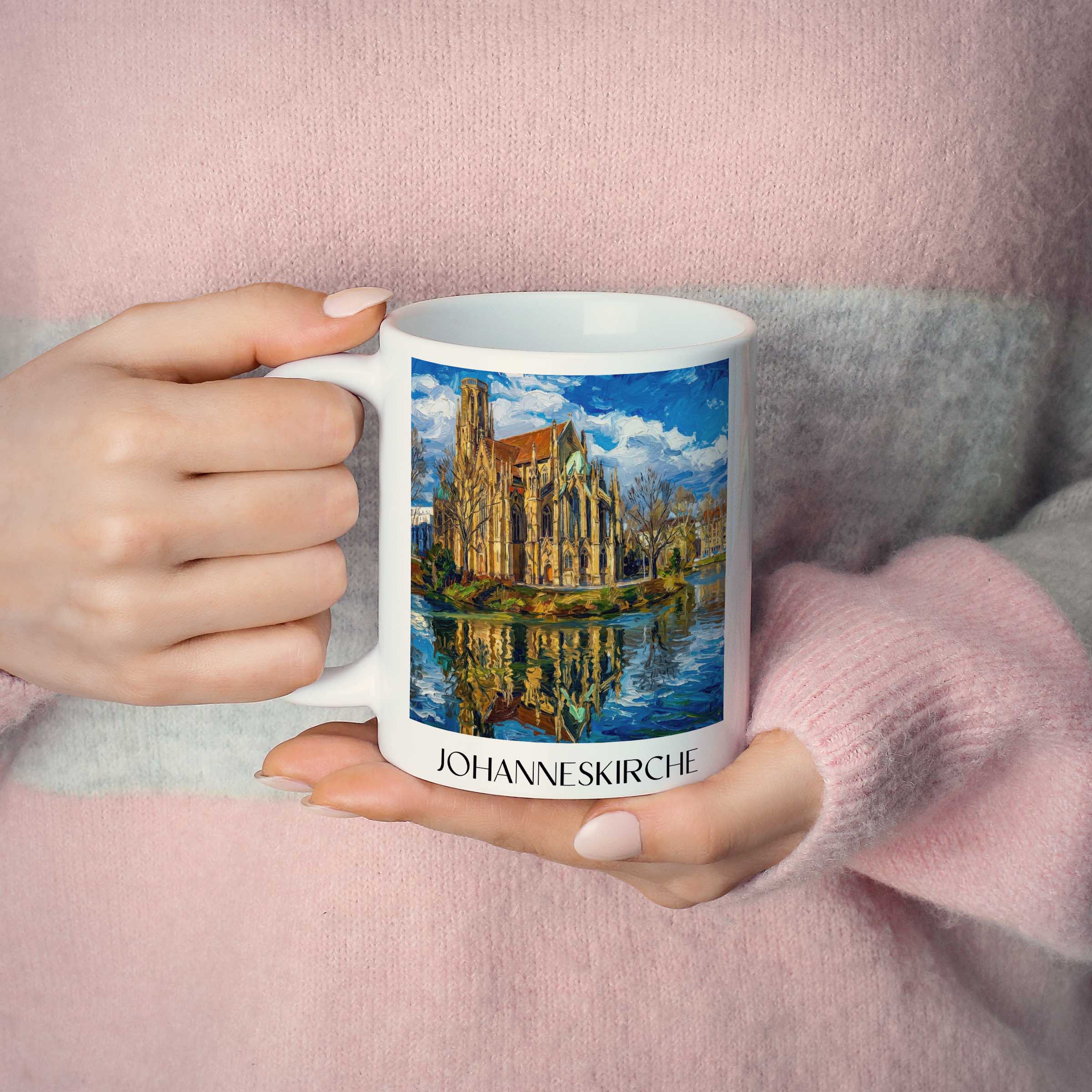 johanneskirche-stuttgart-deutschland-kaffeebecher-oil-painting-oelgemaelde