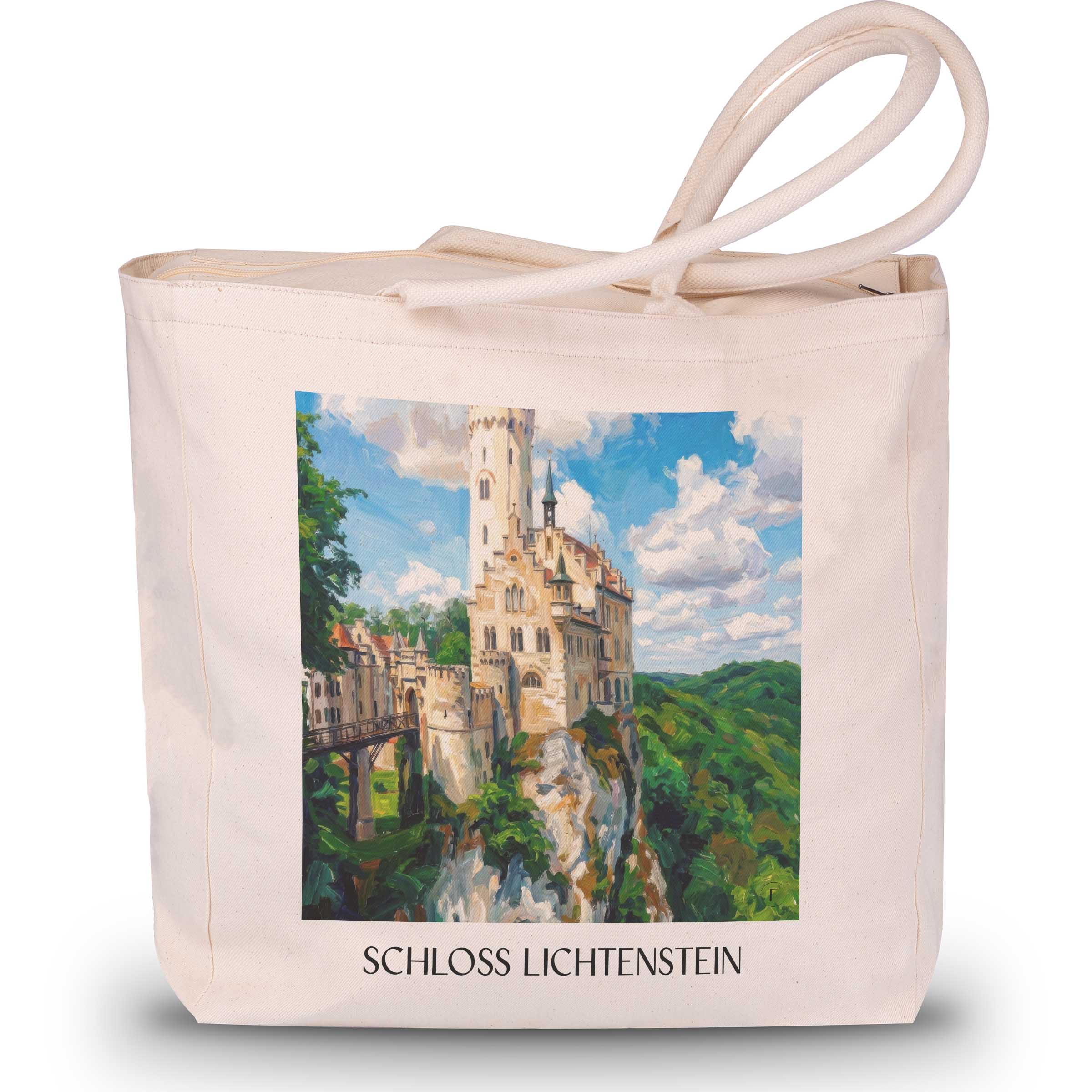 schloss-lichtenstein-reutlingen-deutschland-einkaufstasche-oil-painting-oelgemaelde
