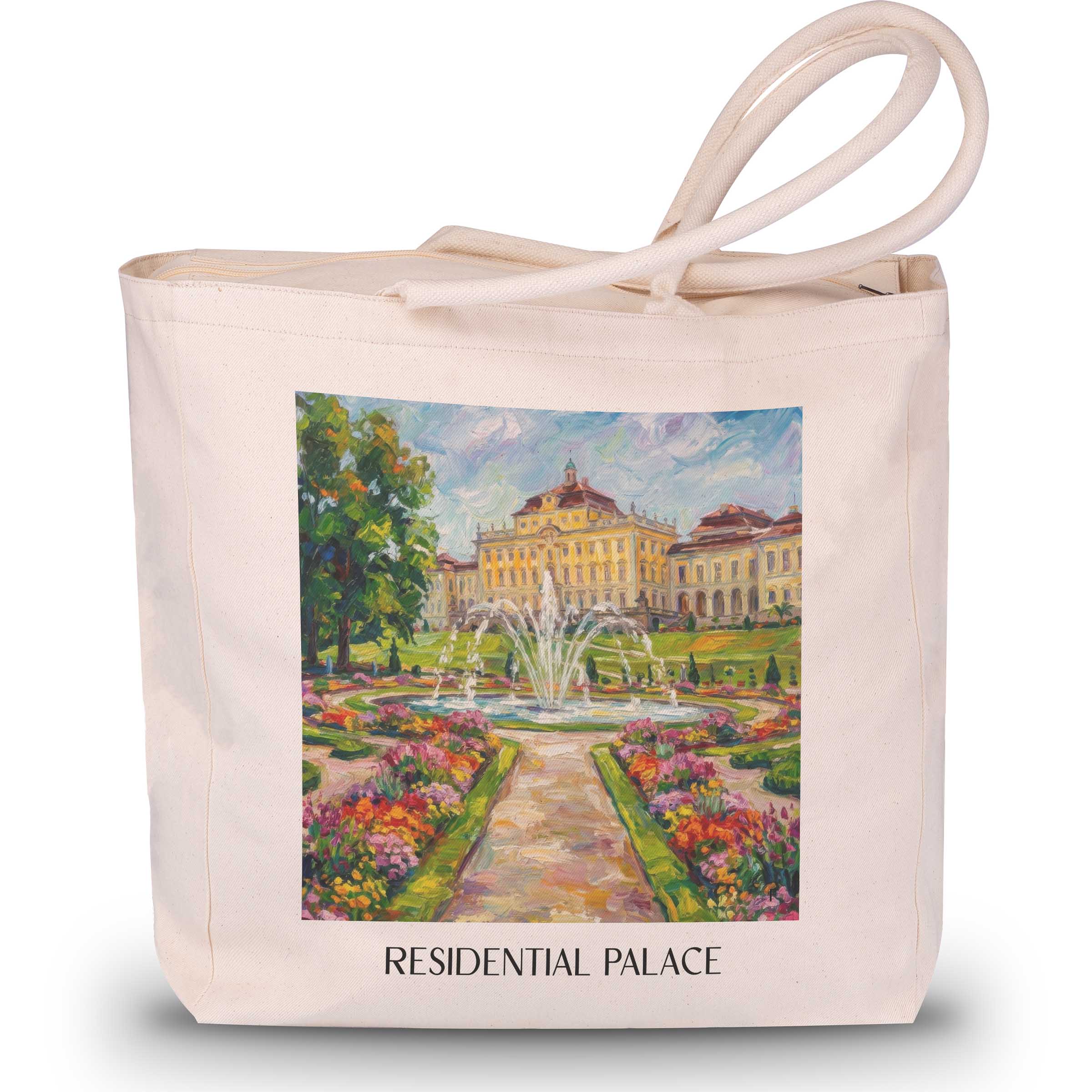 Residenzschloss Shopping Tasche - Ludwigsburg - Deutschland Tote Bag - Einkaufstasche im Ölgemälde Stil