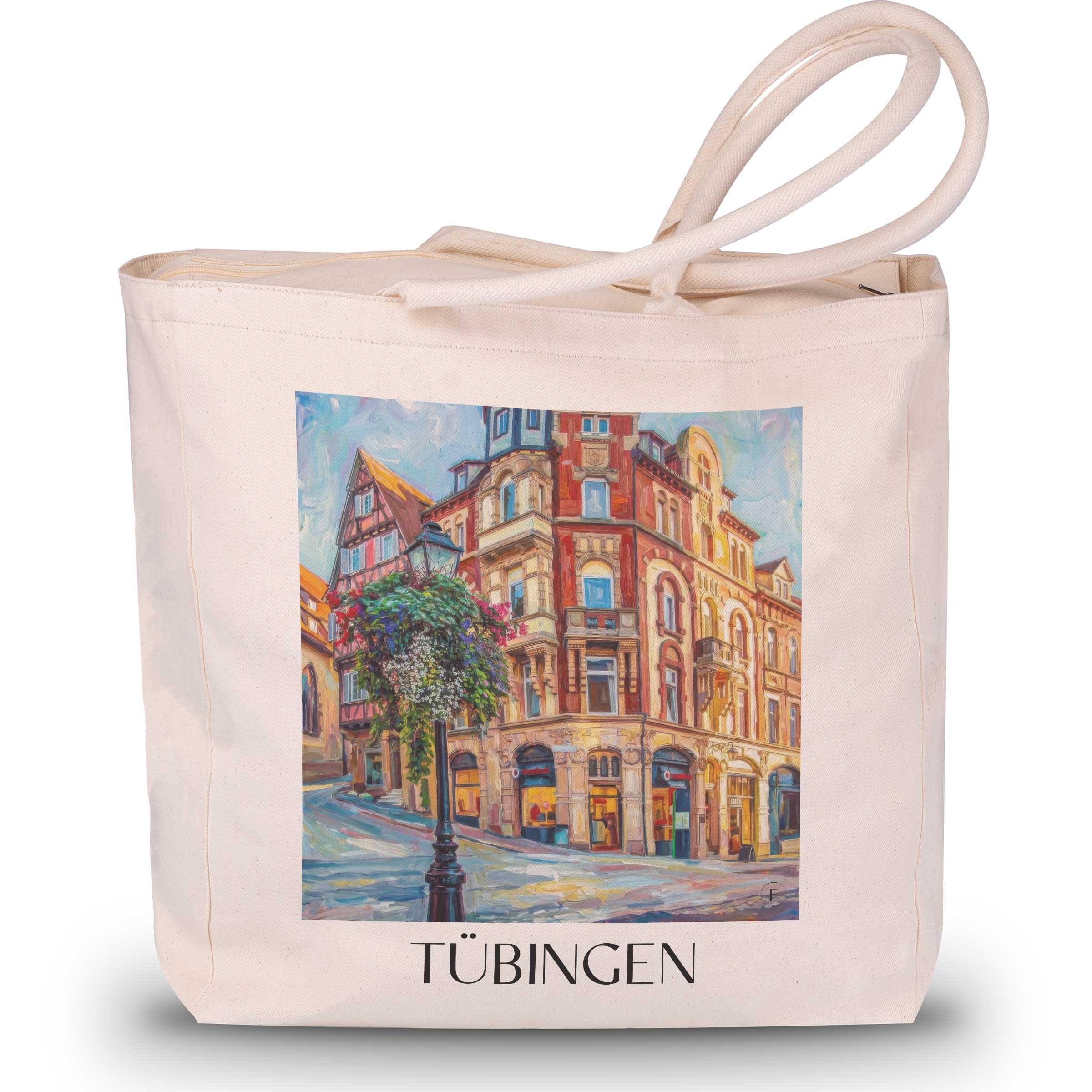 Tübingen - Deutschland Tote Bag - Einkaufstasche im Ölgemälde Stil
