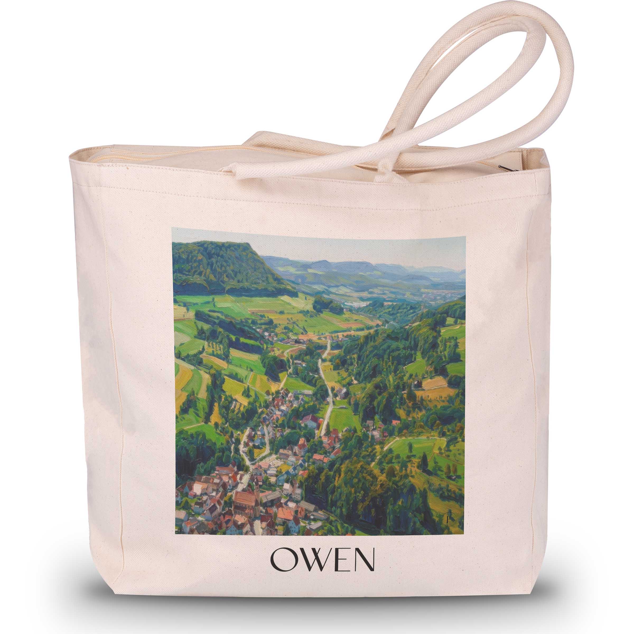 Owen - Deutschland Tote Bag - Einkaufstasche im Ölgemälde Stil
