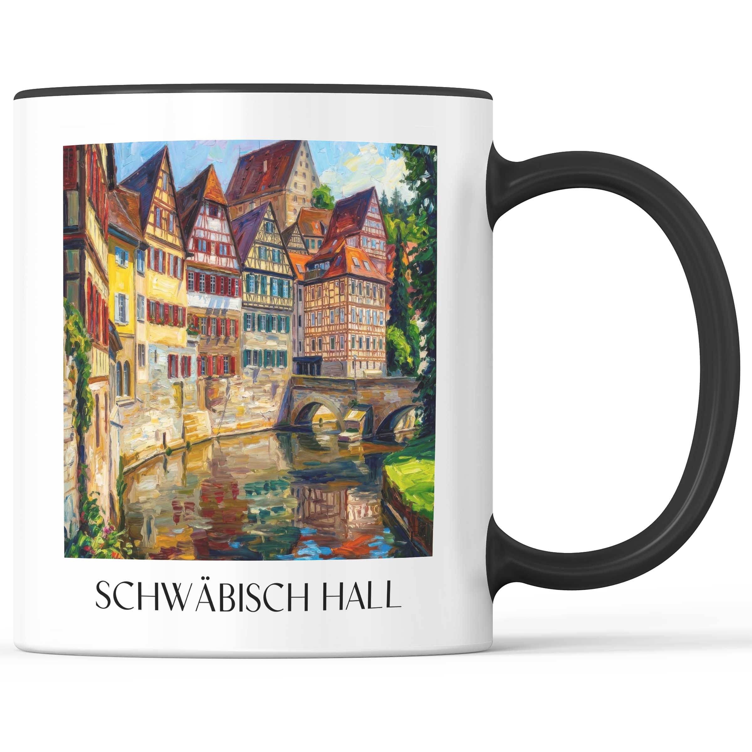 schwäbisch-hall-deutschland-kaffeebecher-oil-painting-oelgemaelde