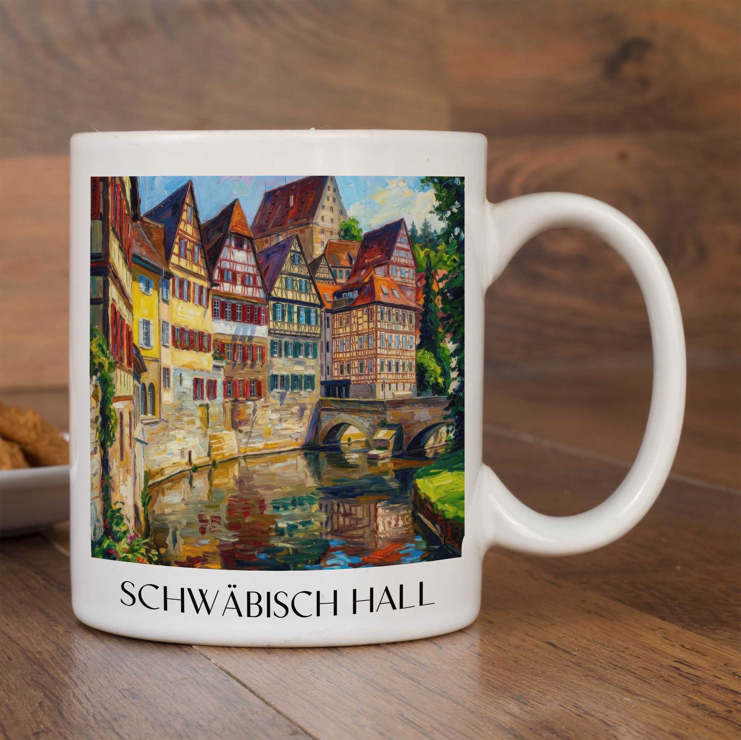schwäbisch-hall-deutschland-kaffeebecher-oil-painting-oelgemaelde