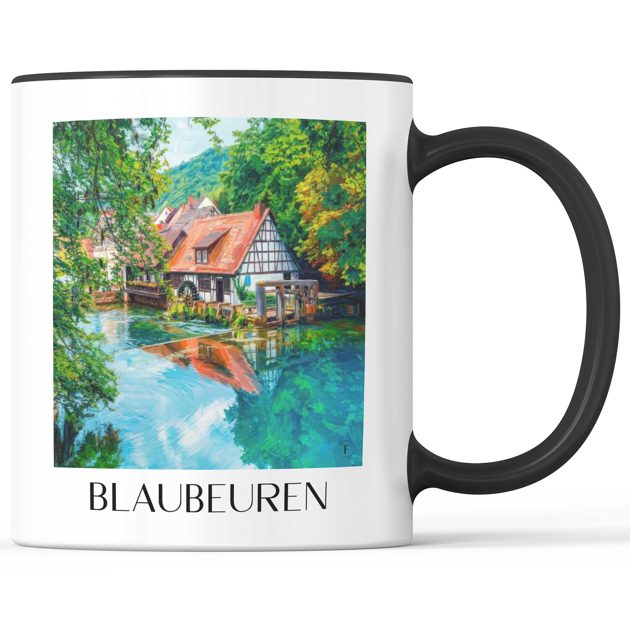 blaubeuren-deutschland-kaffeebecher-oil-painting-oelgemaelde