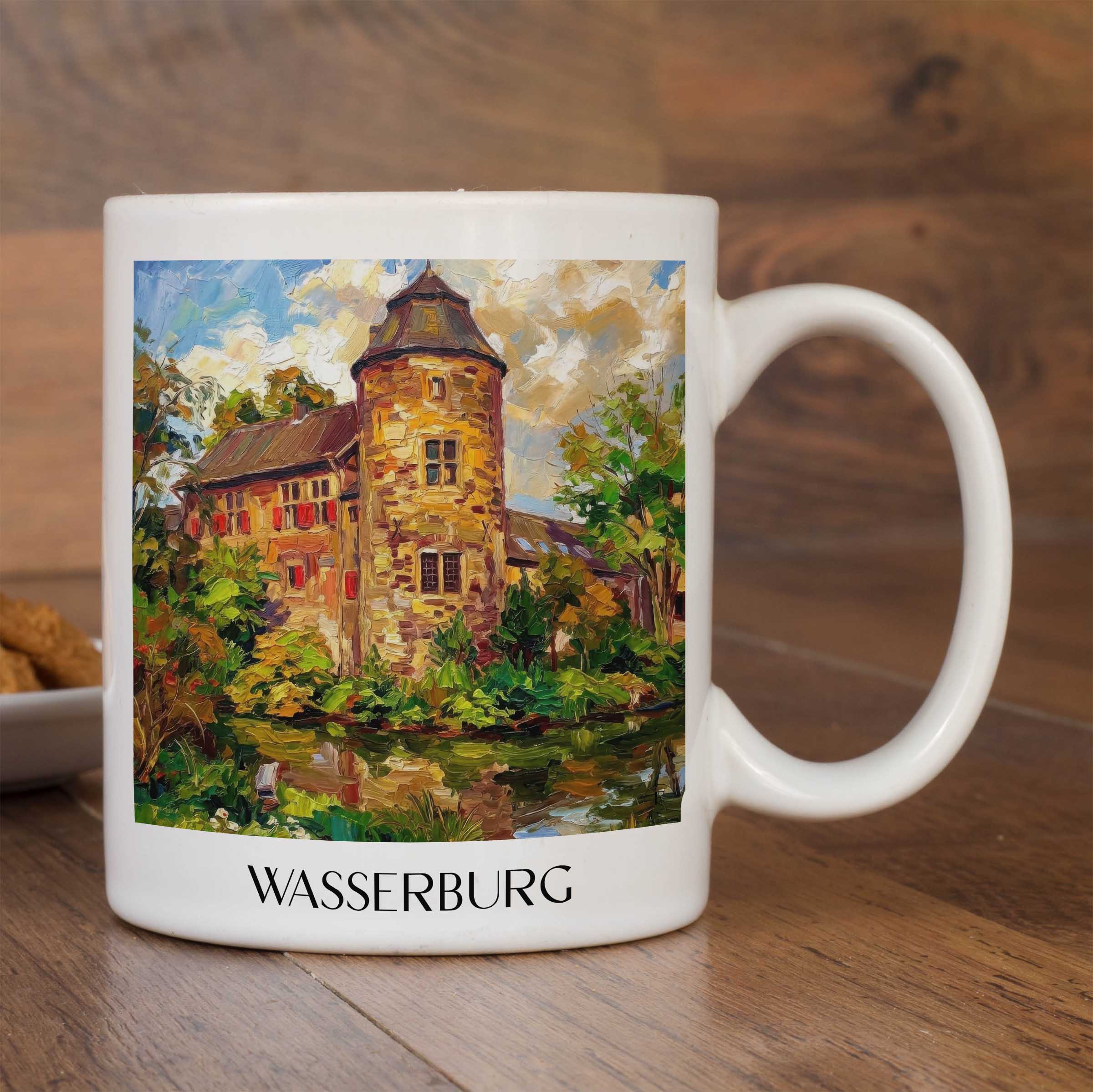 wasserburg--ratingen-deutschland-kaffeebecher-oil-painting-oelgemaelde