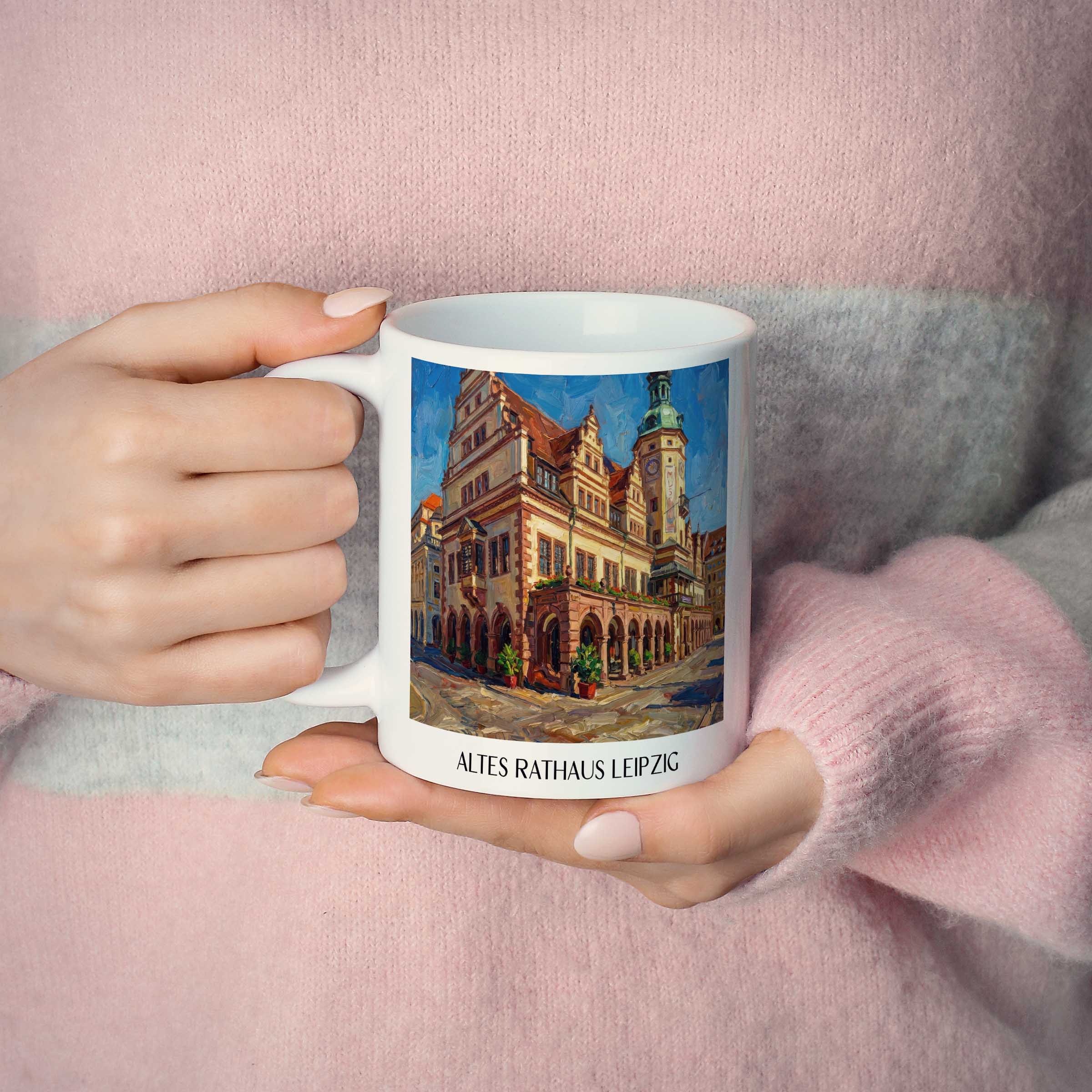 altes-rathaus-leipzig-deutschland-kaffeebecher-oil-painting-oelgemaelde