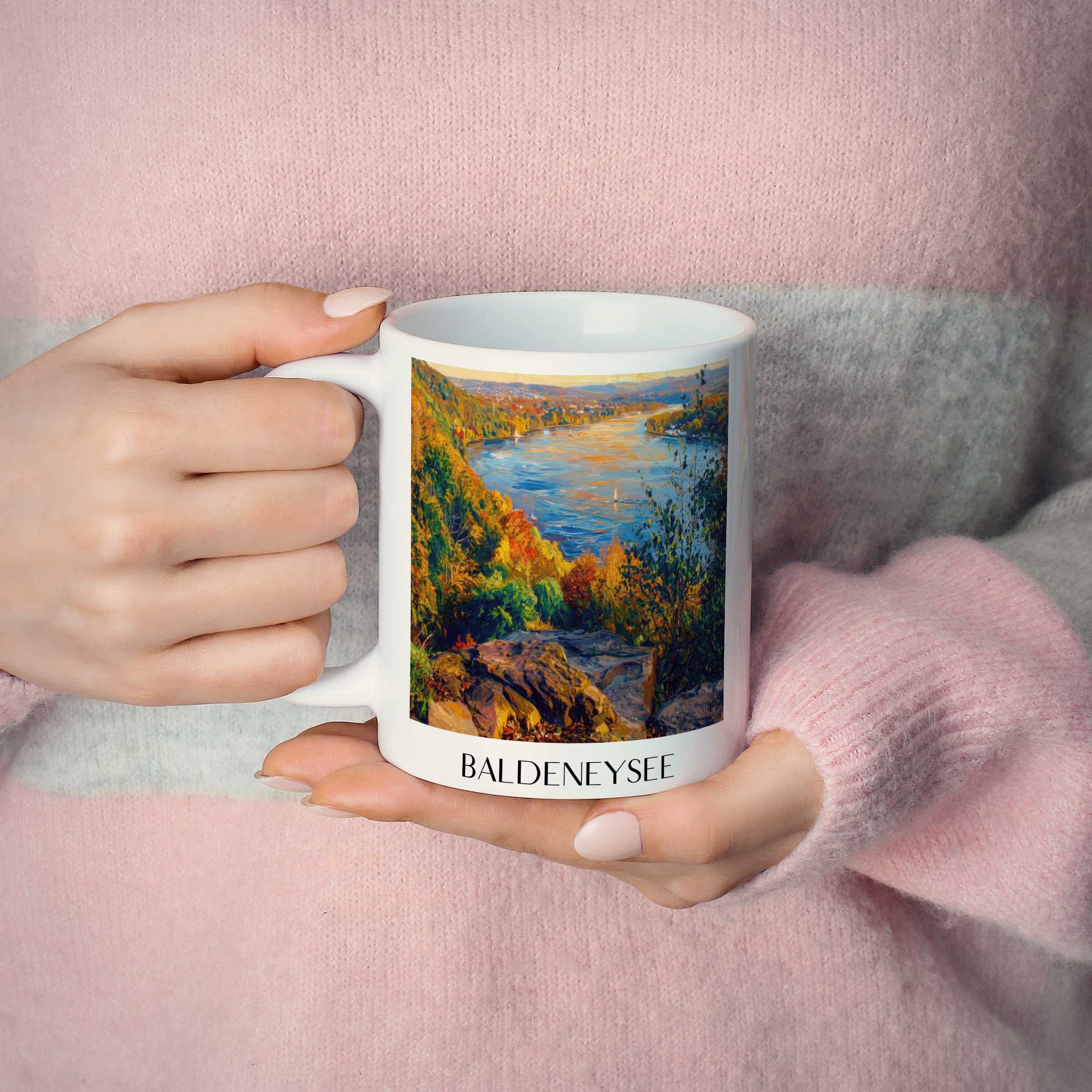 baldeneysee-essen-deutschland-kaffeebecher-oil-painting-oelgemaelde