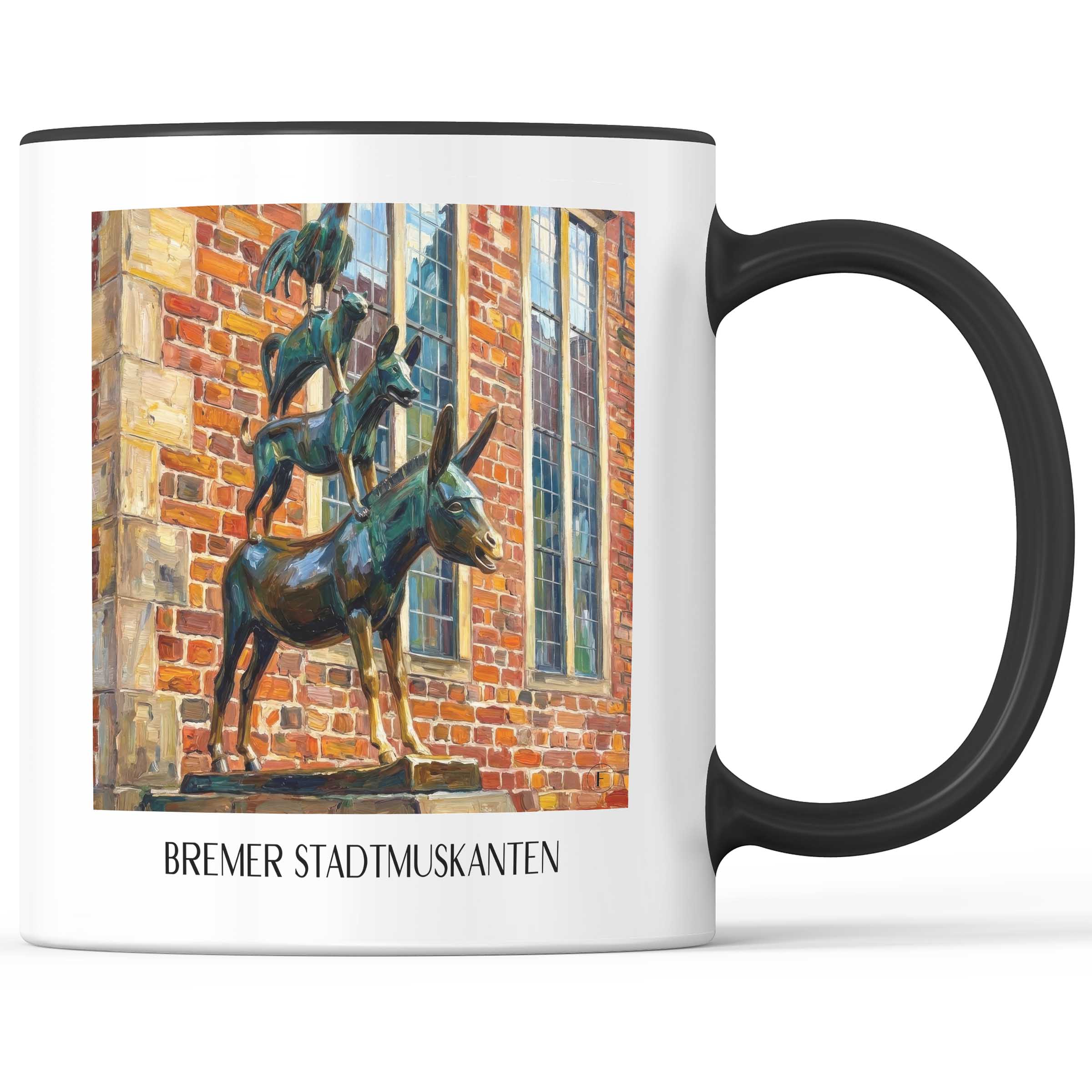 bremer-stadtmuskanten-deutschland-kaffeebecher-oil-painting-oelgemaelde