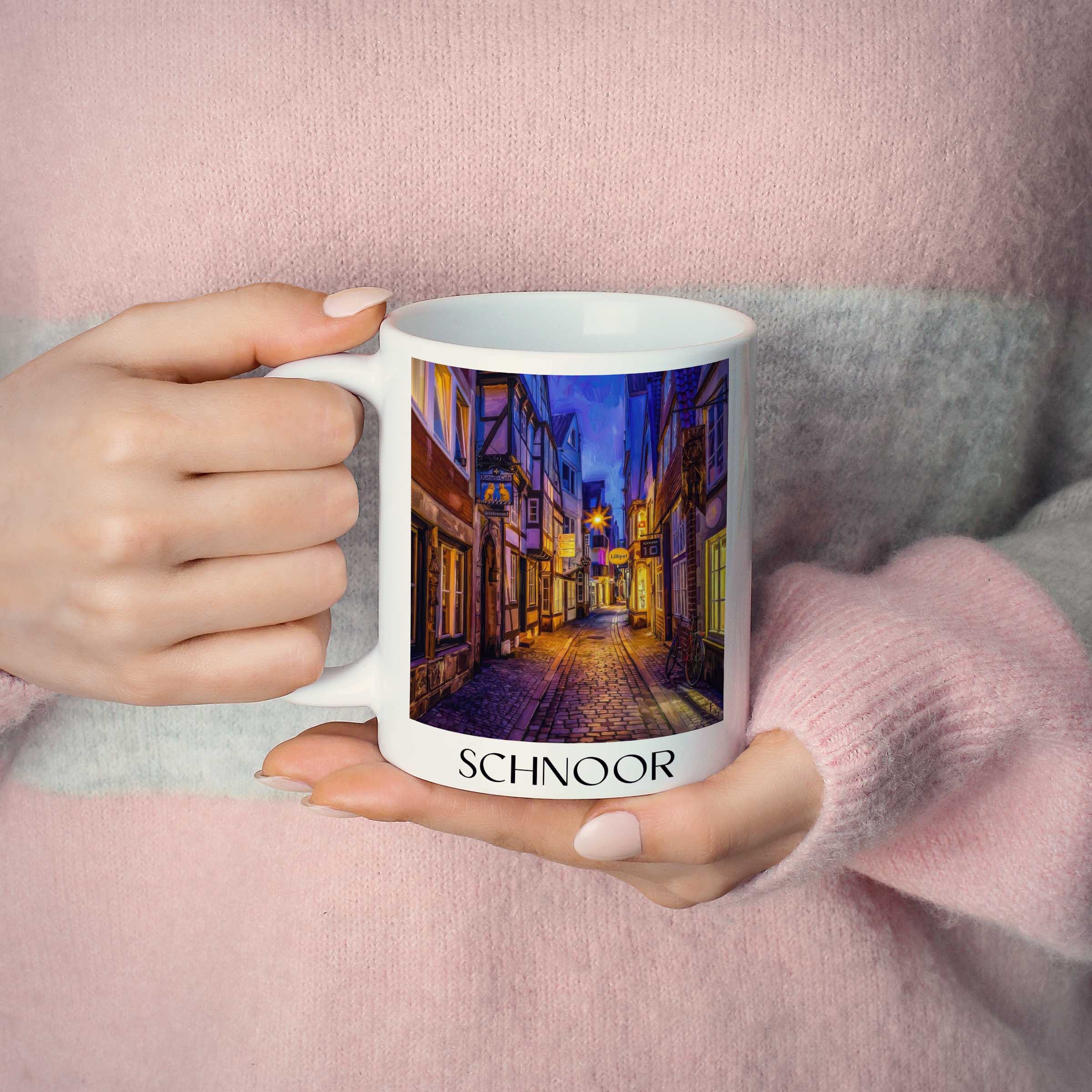 schnoor-bremen-deutschland-kaffeebecher-oil-painting-oelgemaelde