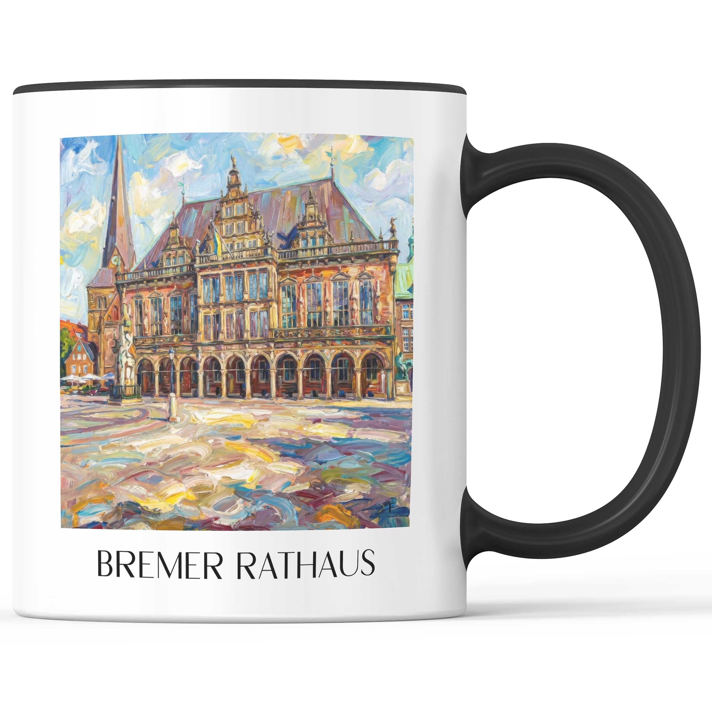rathaus-bremen-deutschland-kaffeebecher-oil-painting-oelgemaelde