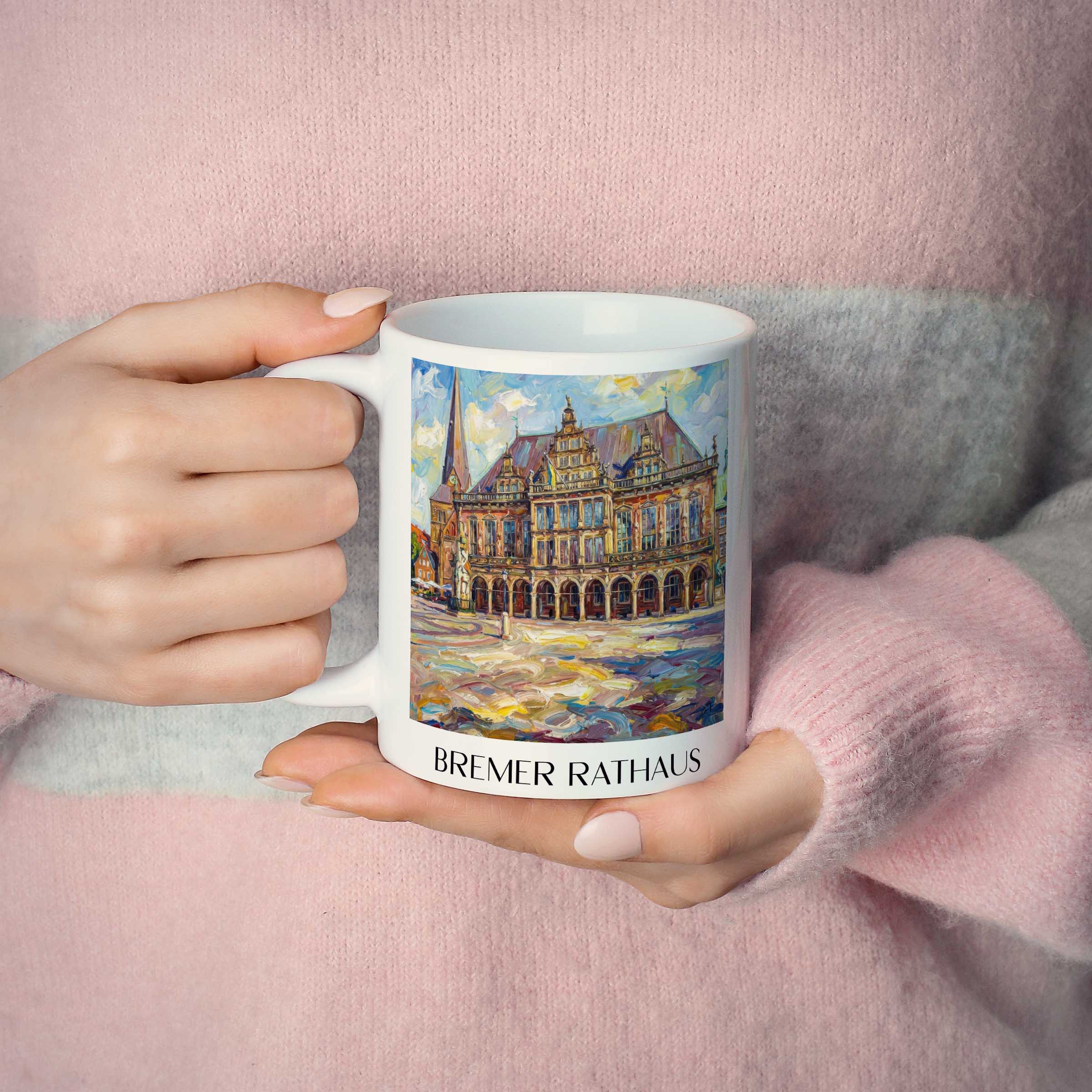 rathaus-bremen-deutschland-kaffeebecher-oil-painting-oelgemaelde