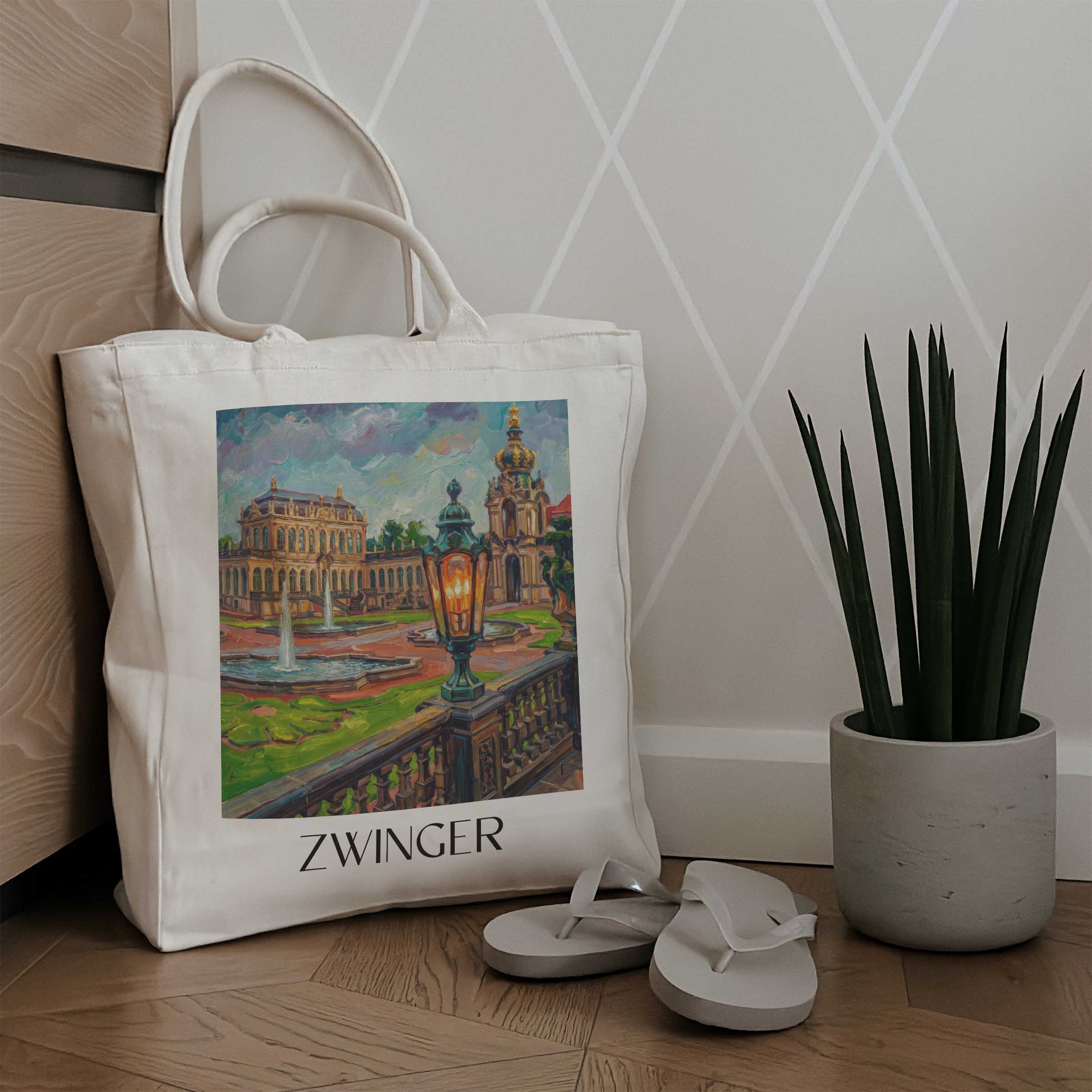 zwinger-dresden-deutschland-einkaufstasche-oil-painting-oelgemaelde