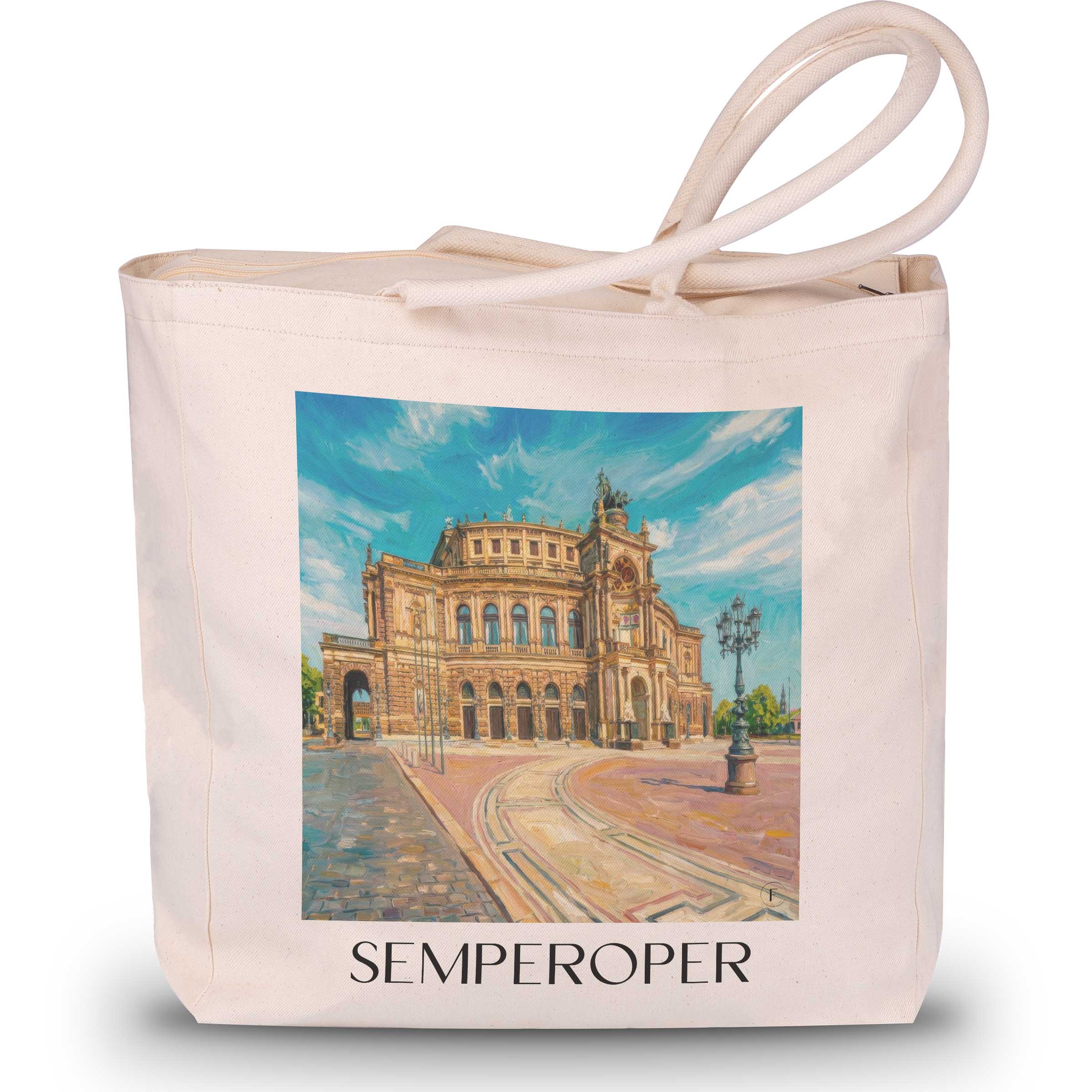 semperoper-dresden-deutschland-einkaufstasche-oil-painting-oelgemaelde