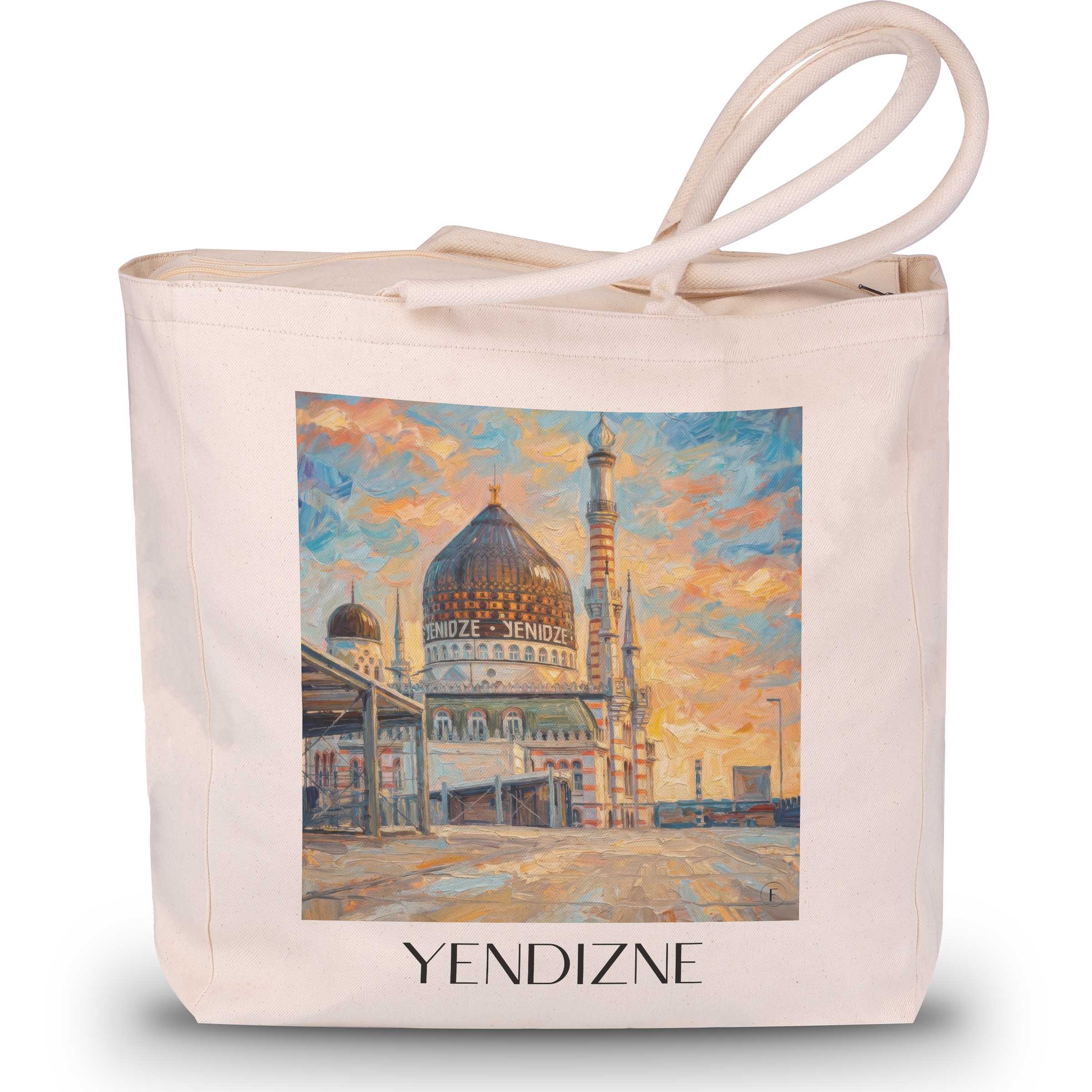 Yendizne Shopping Tasche - Dresden - Deutschland Tote Bag - Einkaufstasche im Ölgemälde Stil