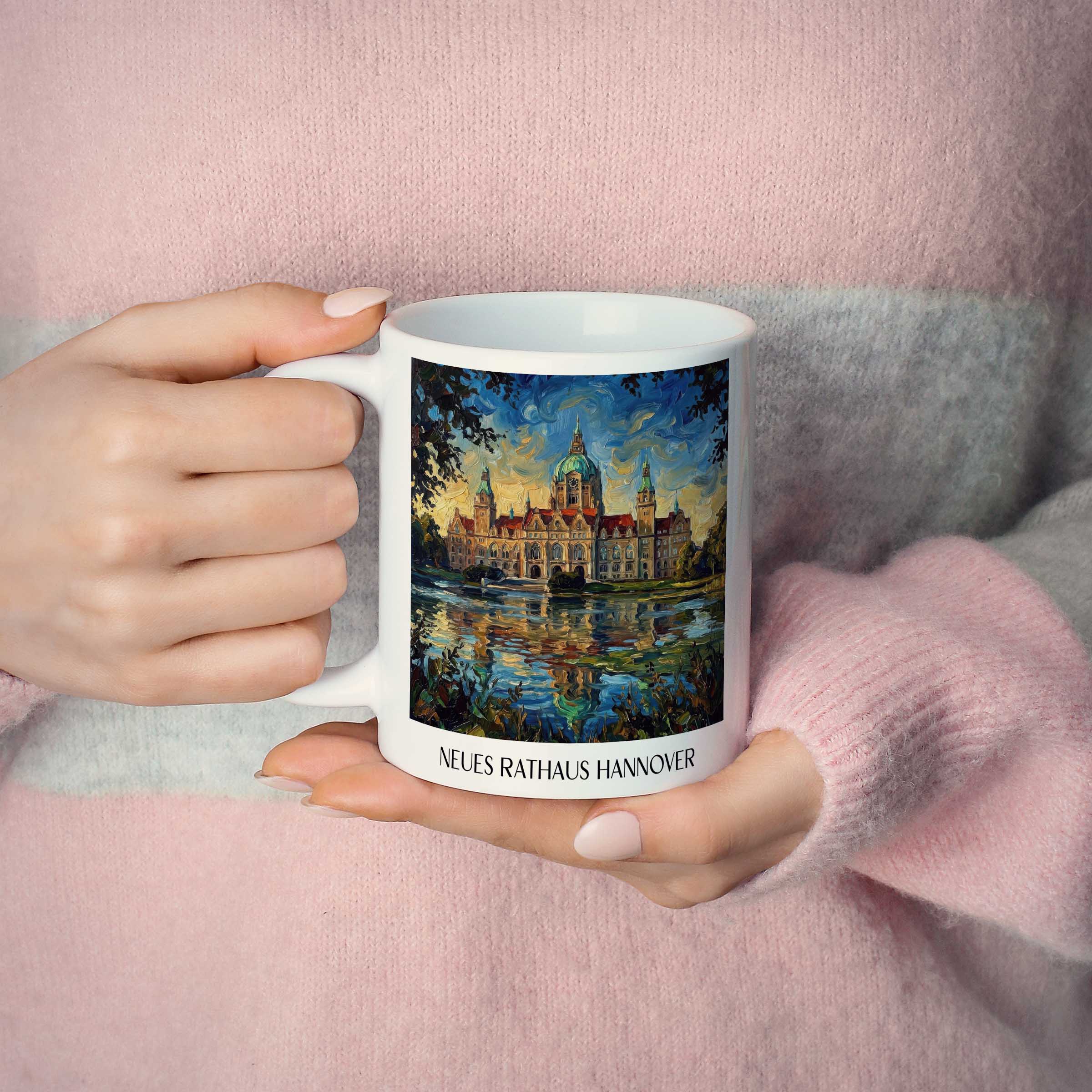 neues-rathaus-hannover-deutschland-kaffeebecher-oil-painting-oelgemaelde