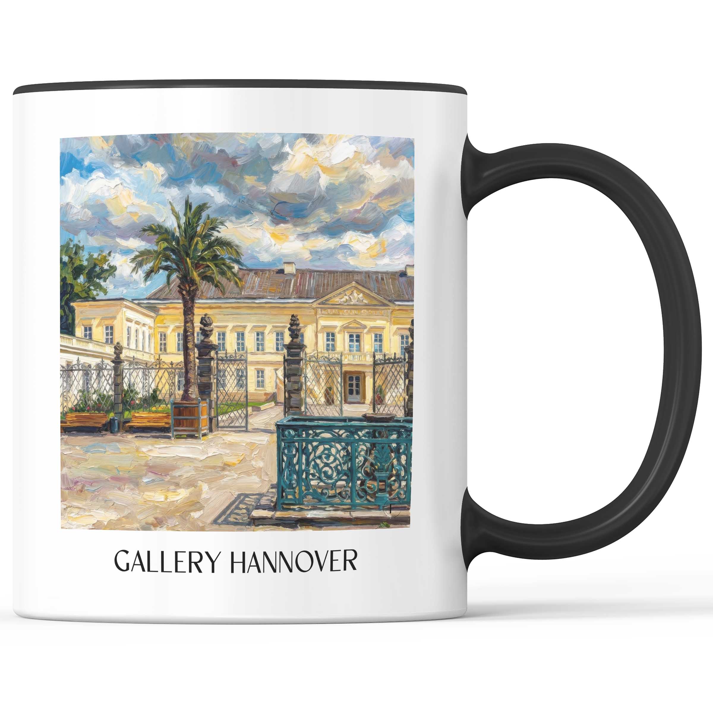 Galerie Kaffeebecher - Hannover - Deutschland Becher - Kaffeetasse im Ölgemälde Stil