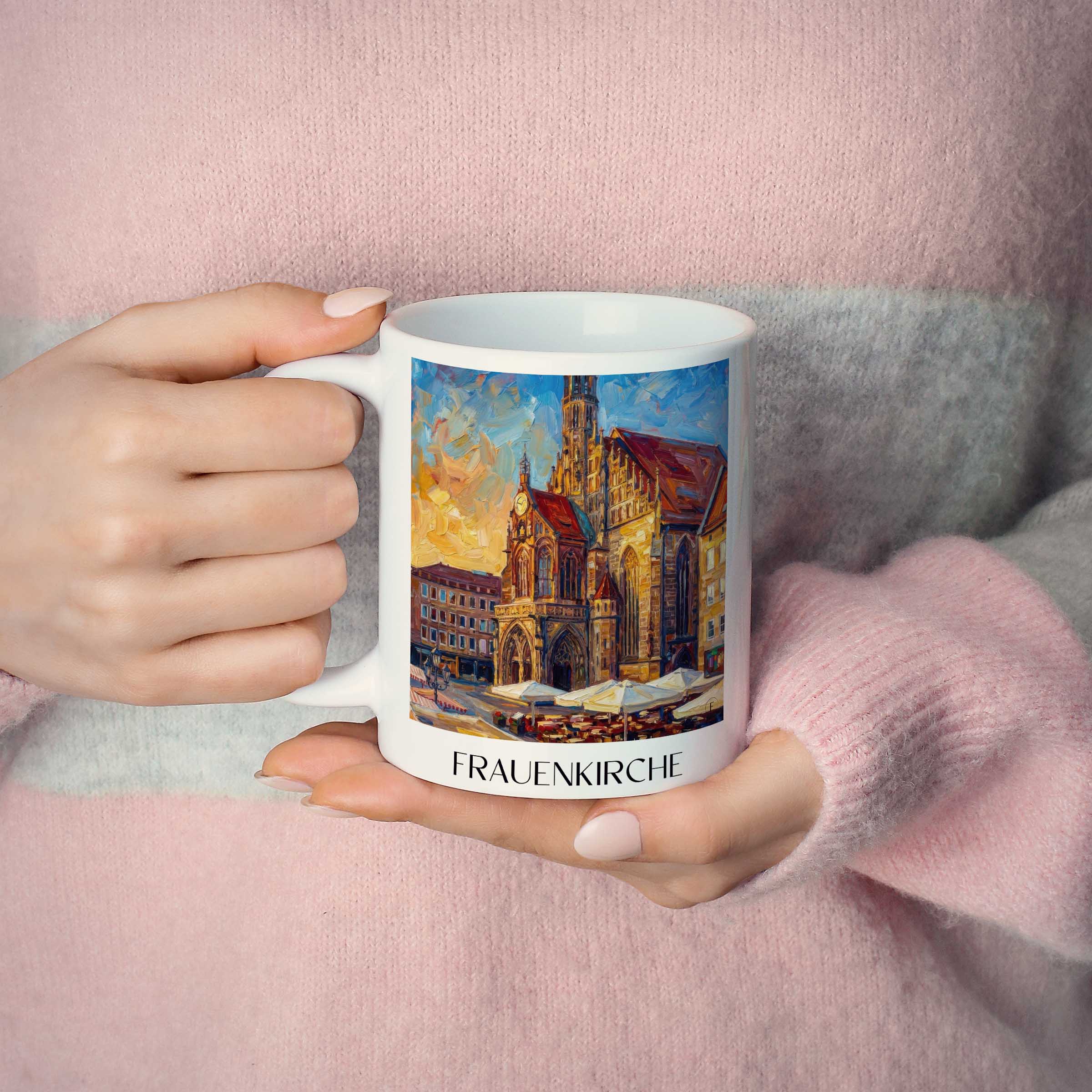 frauenkirche-nürnberg-deutschland-kaffeebecher-oil-painting-oelgemaelde