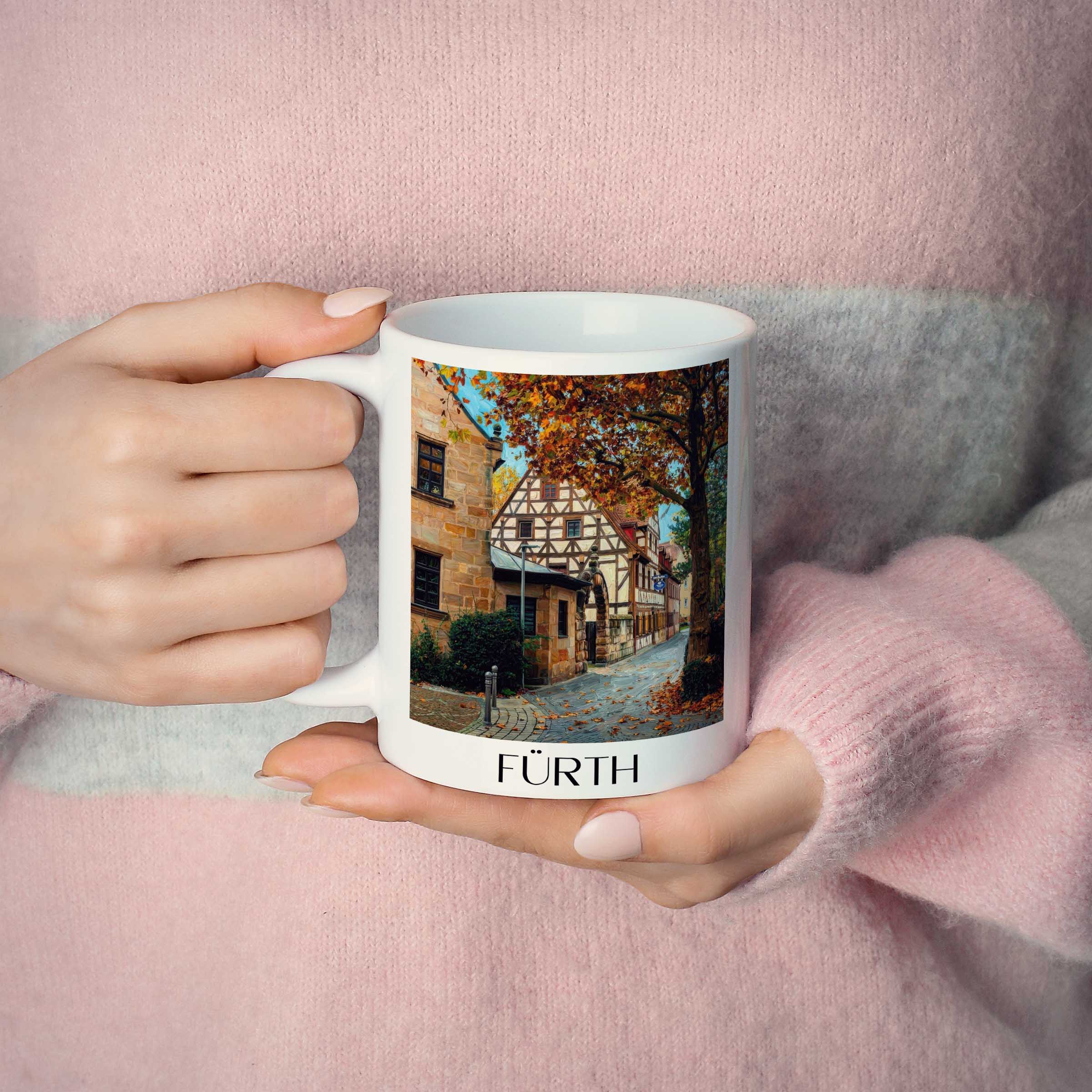 fürth-deutschland-kaffeebecher-oil-painting-oelgemaelde
