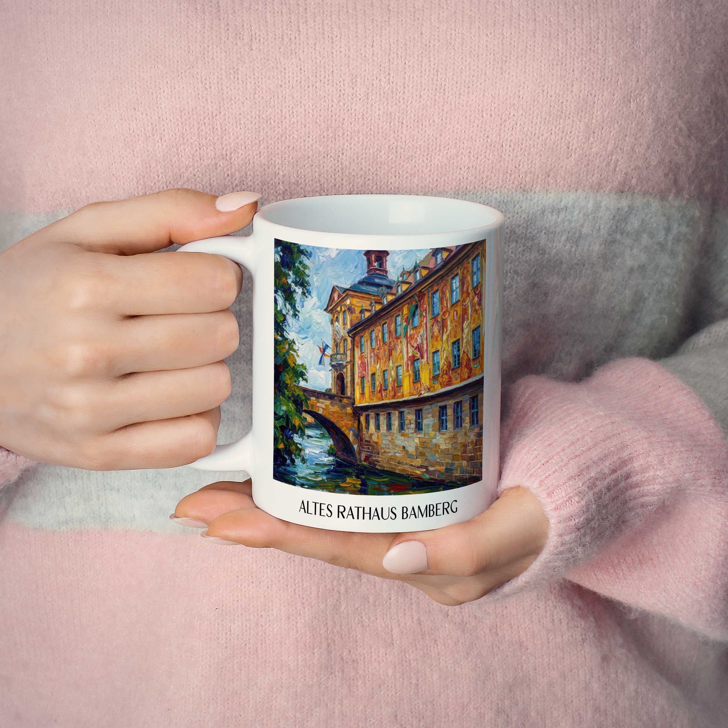 altes-rathaus-bamberg-deutschland-kaffeebecher-oil-painting-oelgemaelde