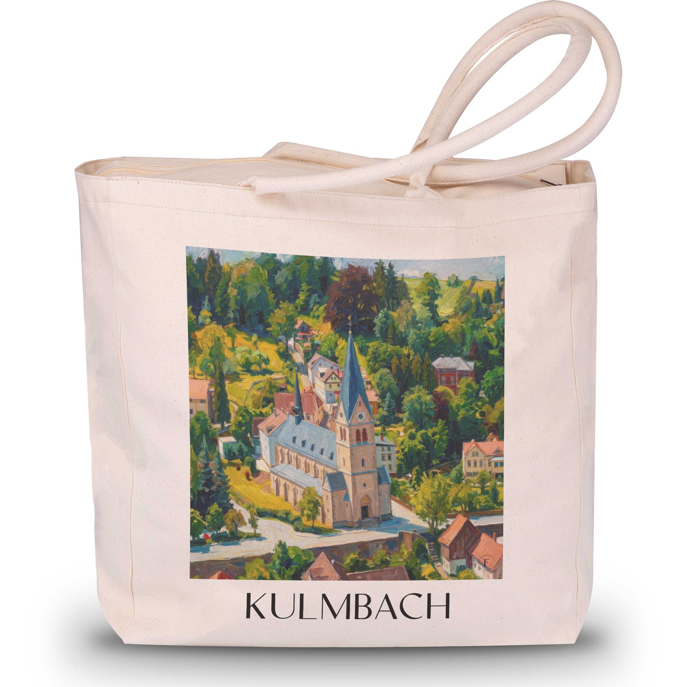 Kulmbach - Deutschland Tote Bag - Einkaufstasche im Ölgemälde Stil