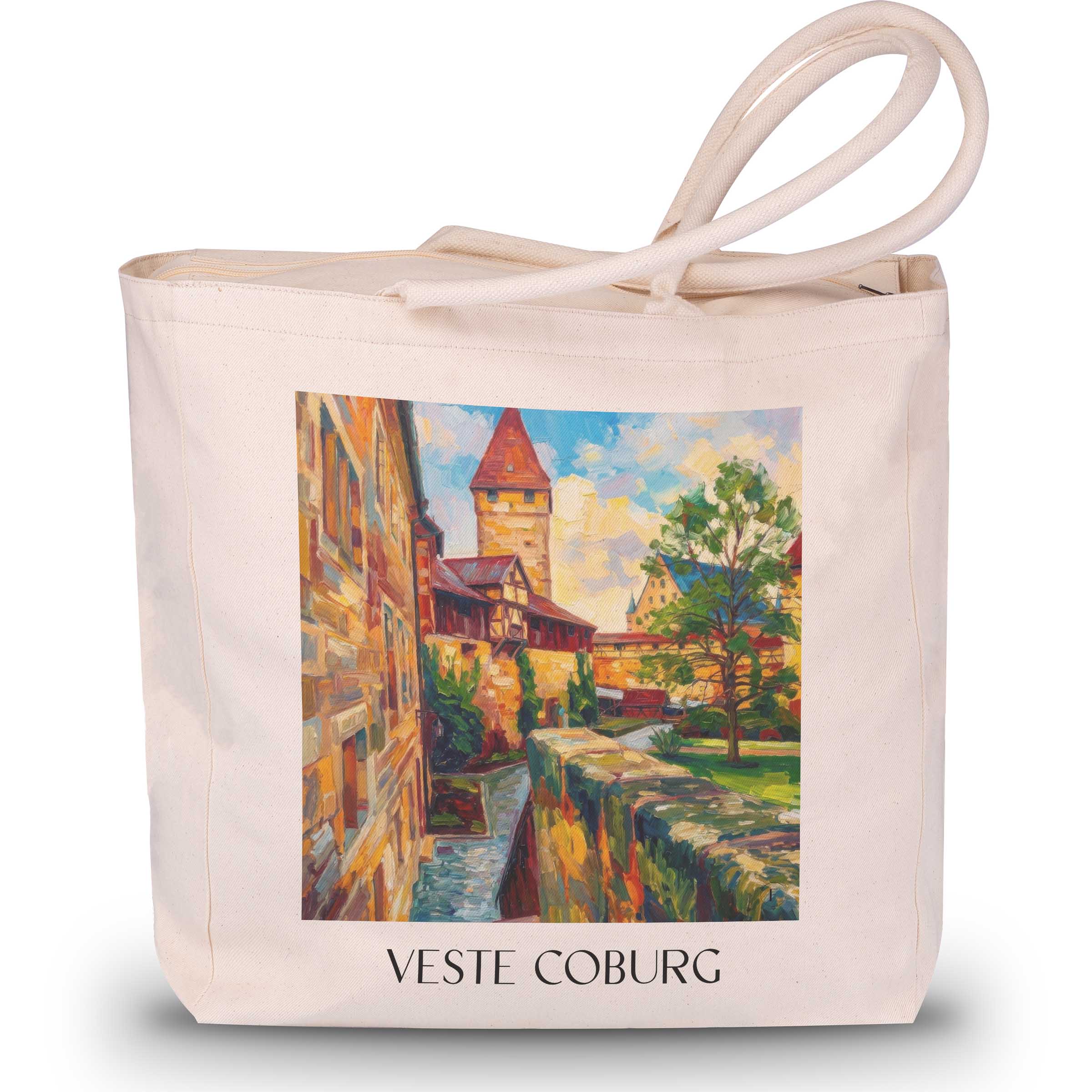 veste-coburg-deutschland-einkaufstasche-oil-painting-oelgemaelde