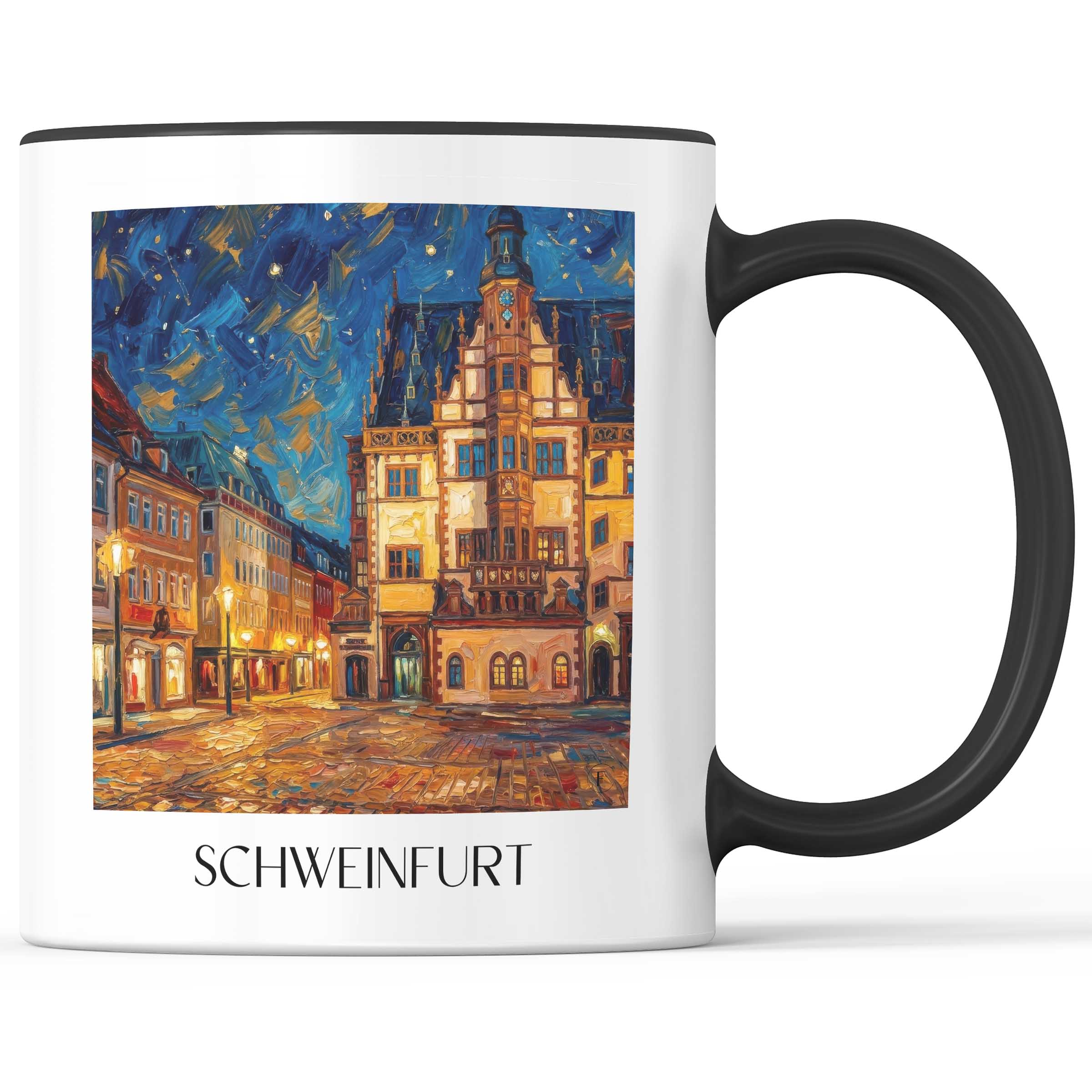 schweinfurt-deutschland-kaffeebecher-oil-painting-oelgemaelde
