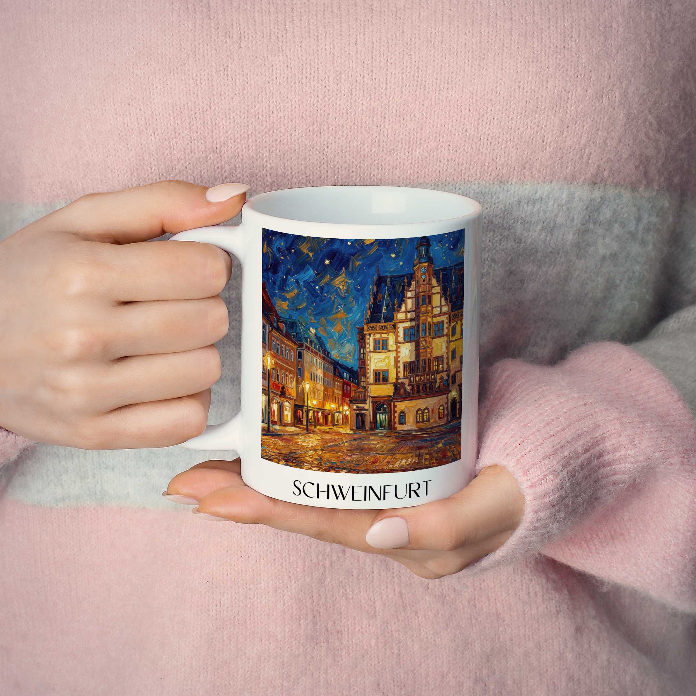 schweinfurt-deutschland-kaffeebecher-oil-painting-oelgemaelde