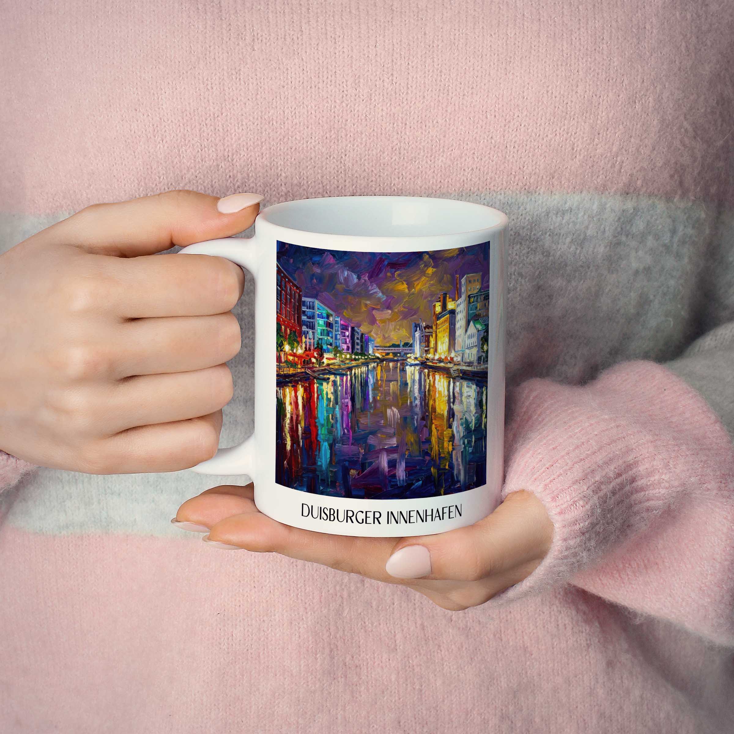 innenhafen-duisburg-deutschland-kaffeebecher-oil-painting-oelgemaelde