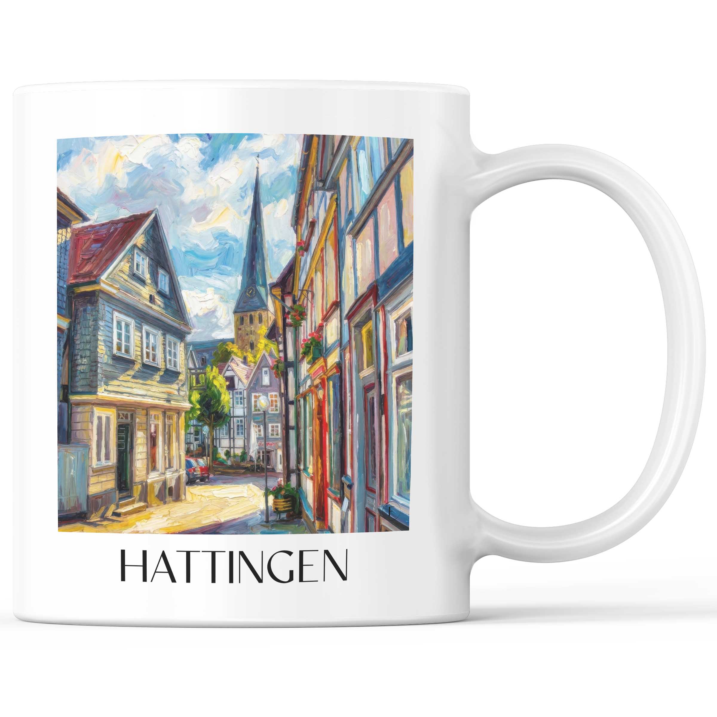 hattingen-deutschland-kaffeebecher-oil-painting-oelgemaelde