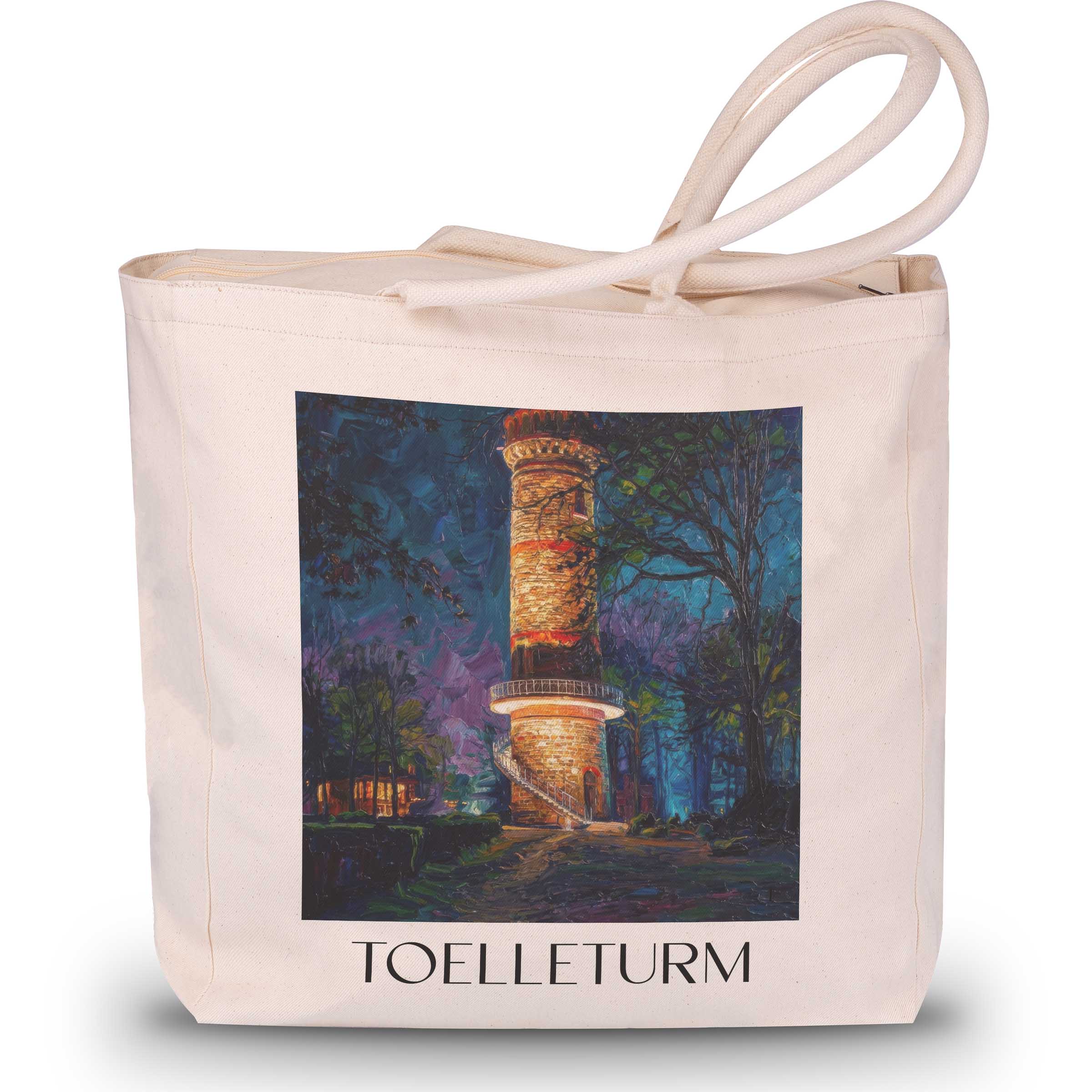 toelleturm-wuppertal-deutschland-einkaufstasche-oil-painting-oelgemaelde