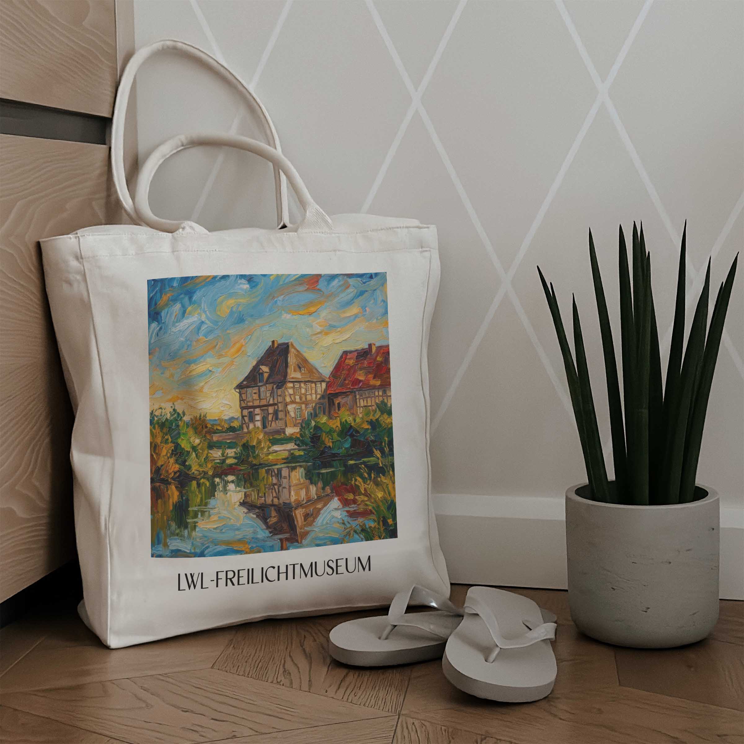lwl-freilichtmuseum-detmold-deutschland-einkaufstasche-oil-painting-oelgemaelde