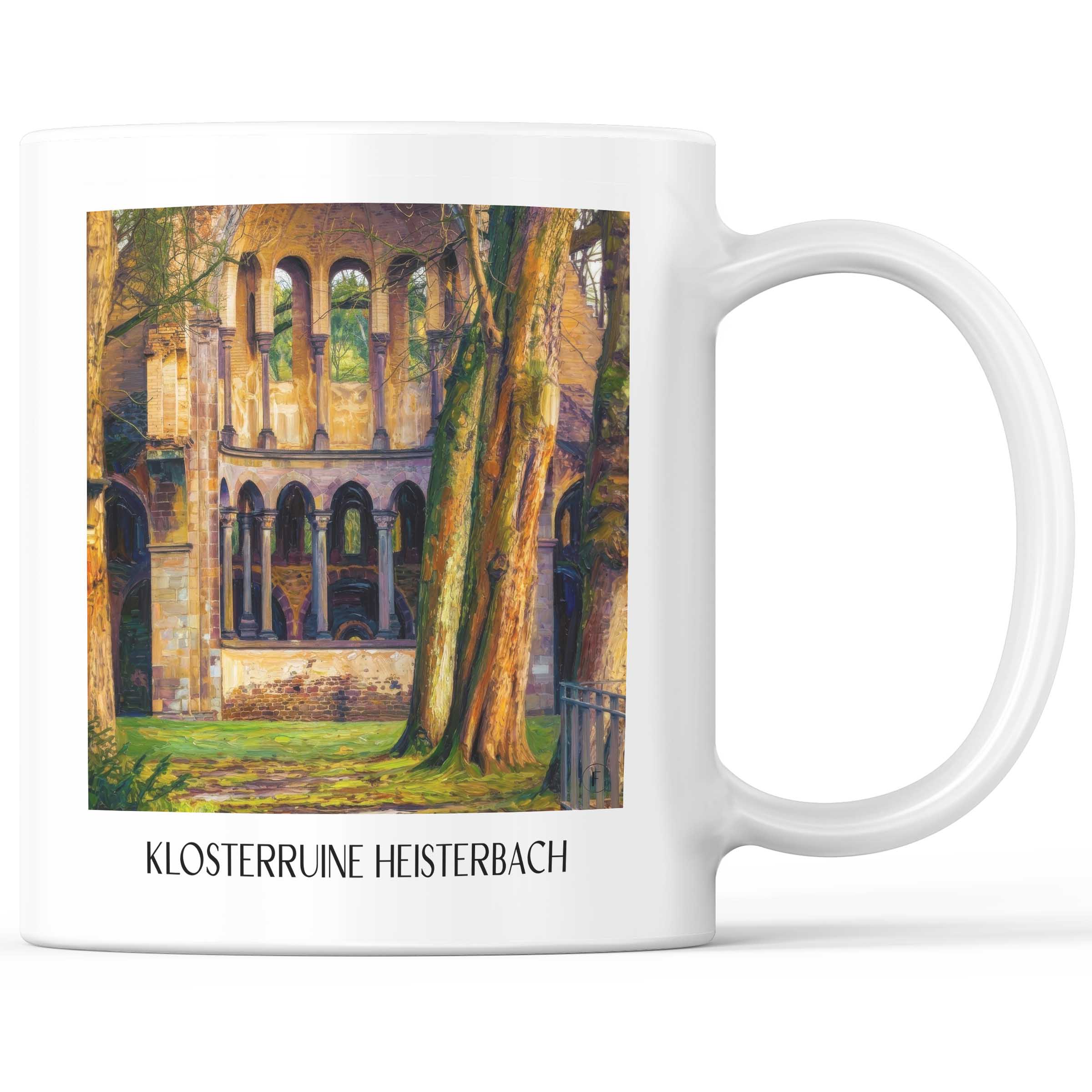 klosterruine-heisterbach-königswinter-deutschland-kaffeebecher-oil-painting-oelgemaelde