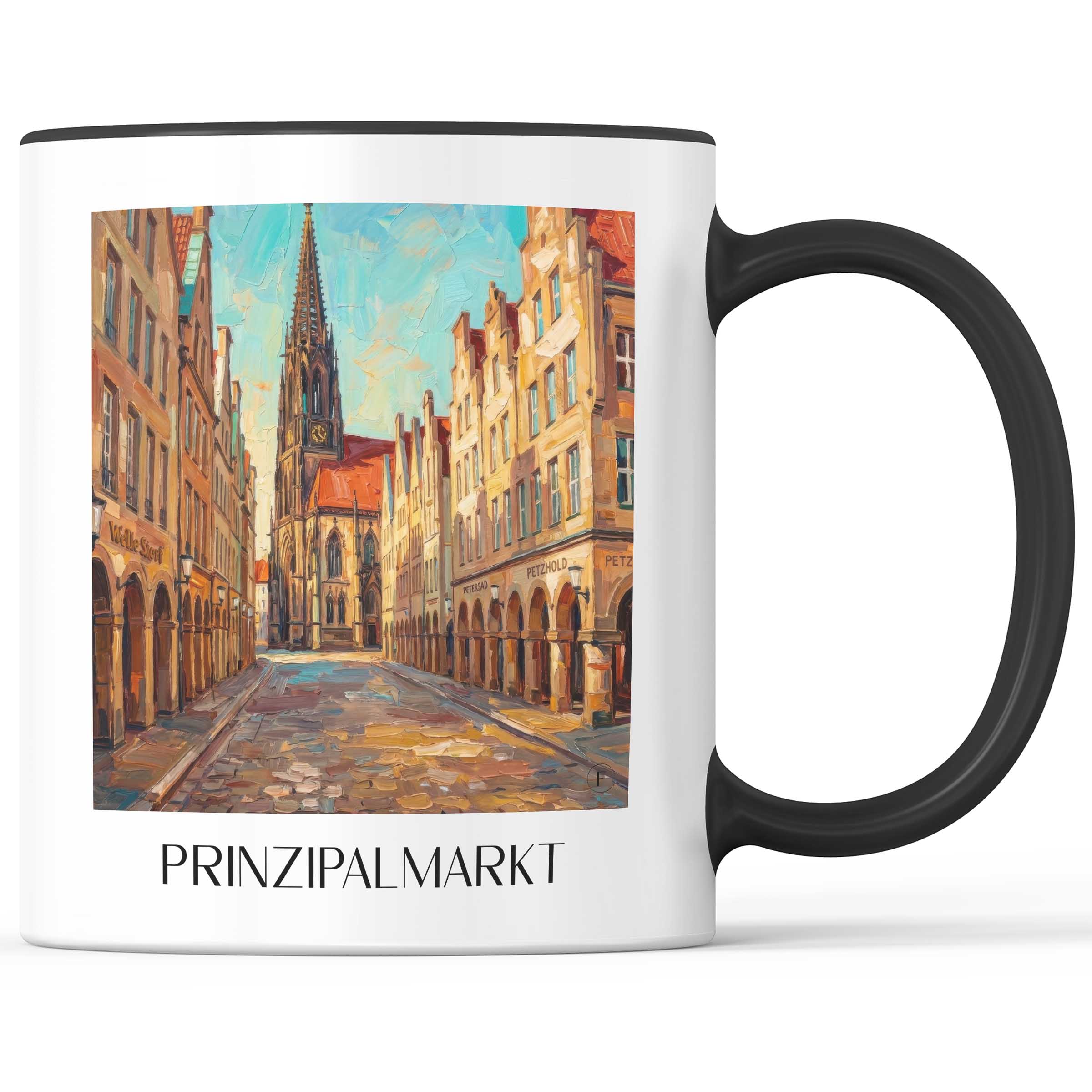 prinzipalmarkt-münster-deutschland-kaffeebecher-oil-painting-oelgemaelde