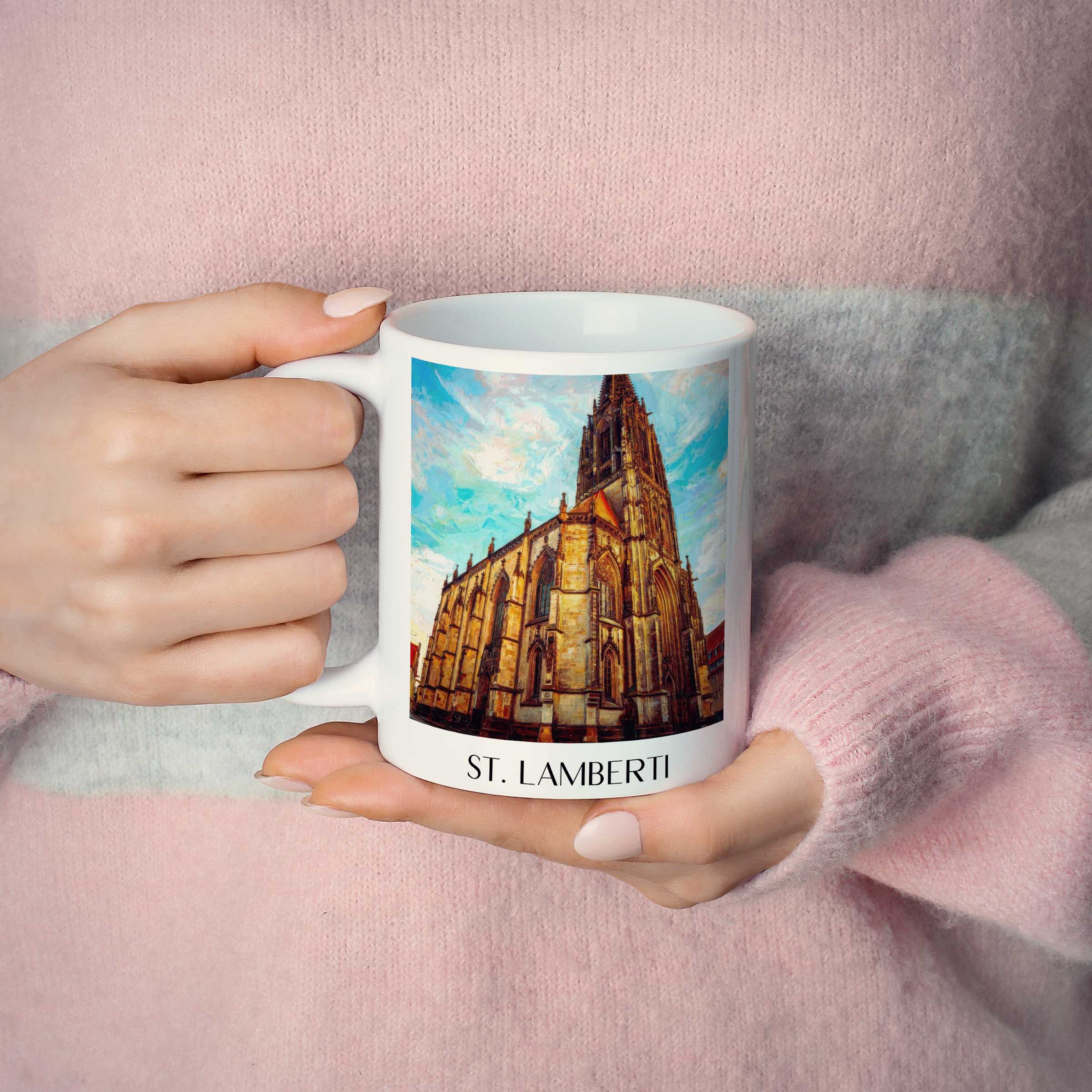 st.-lamberti-münster-deutschland-kaffeebecher-oil-painting-oelgemaelde