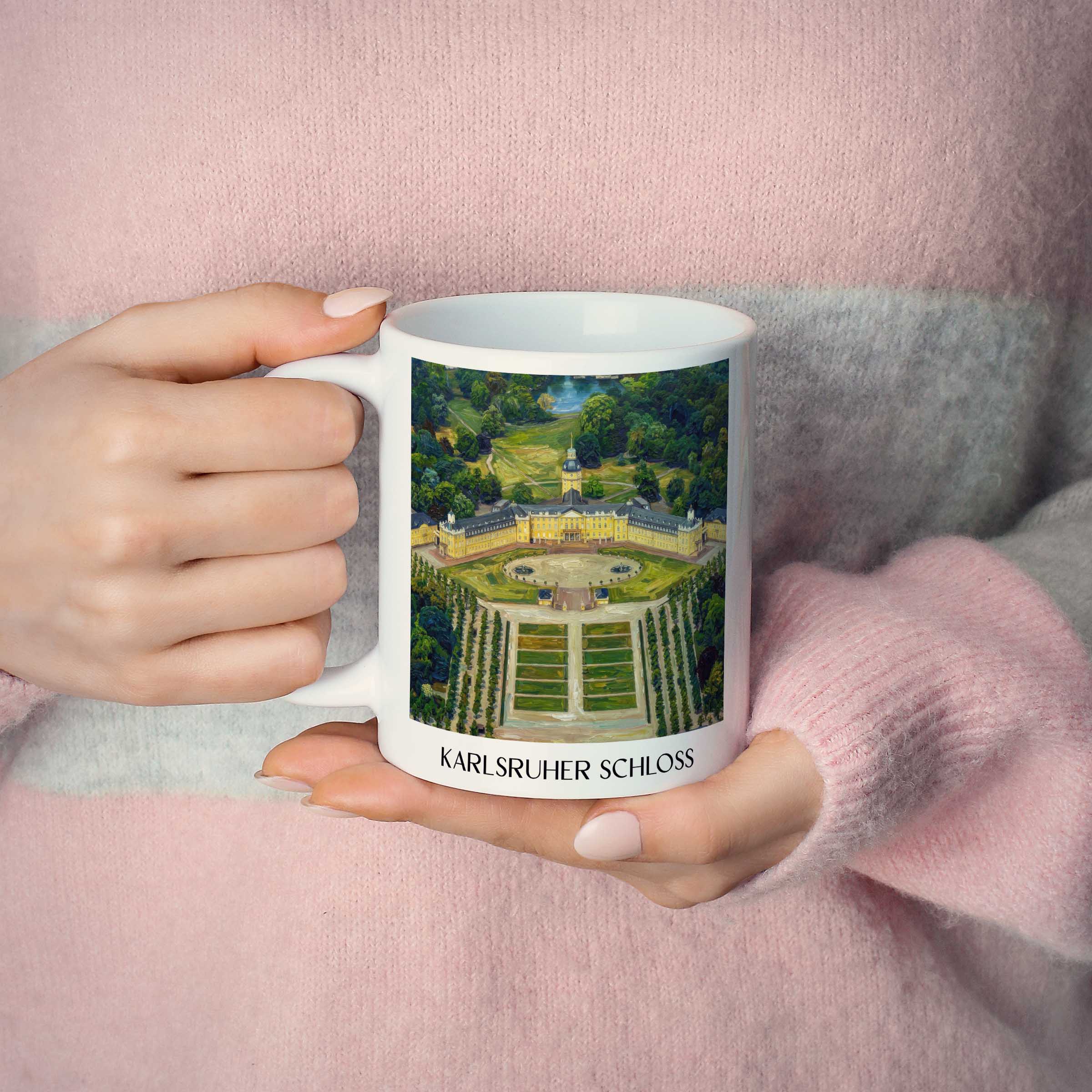 karlsruher-schloss-baden-württemberg-deutschland-kaffeebecher-oil-painting-oelgemaelde