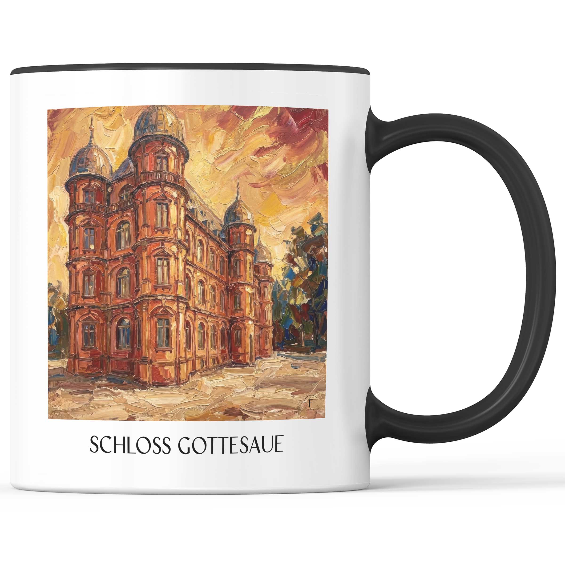 schloss-gottesaue-karlsruhe-deutschland-kaffeebecher-oil-painting-oelgemaelde