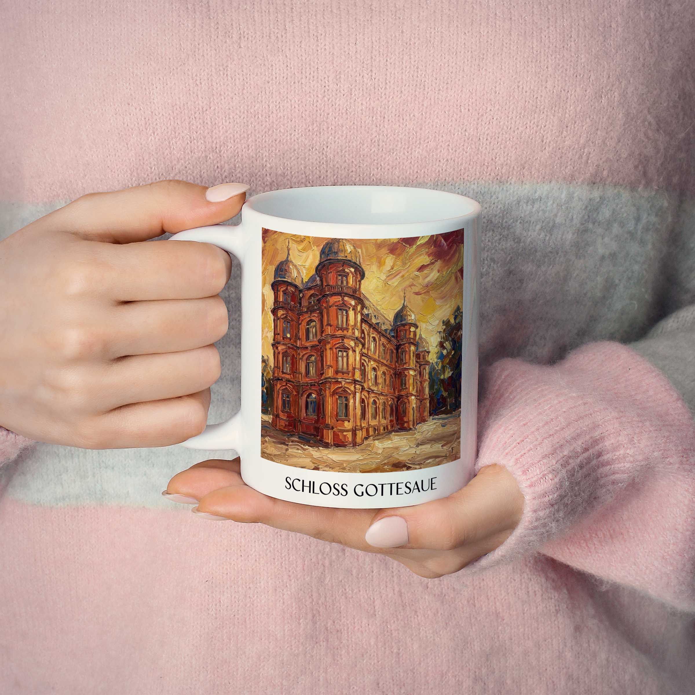 schloss-gottesaue-karlsruhe-deutschland-kaffeebecher-oil-painting-oelgemaelde