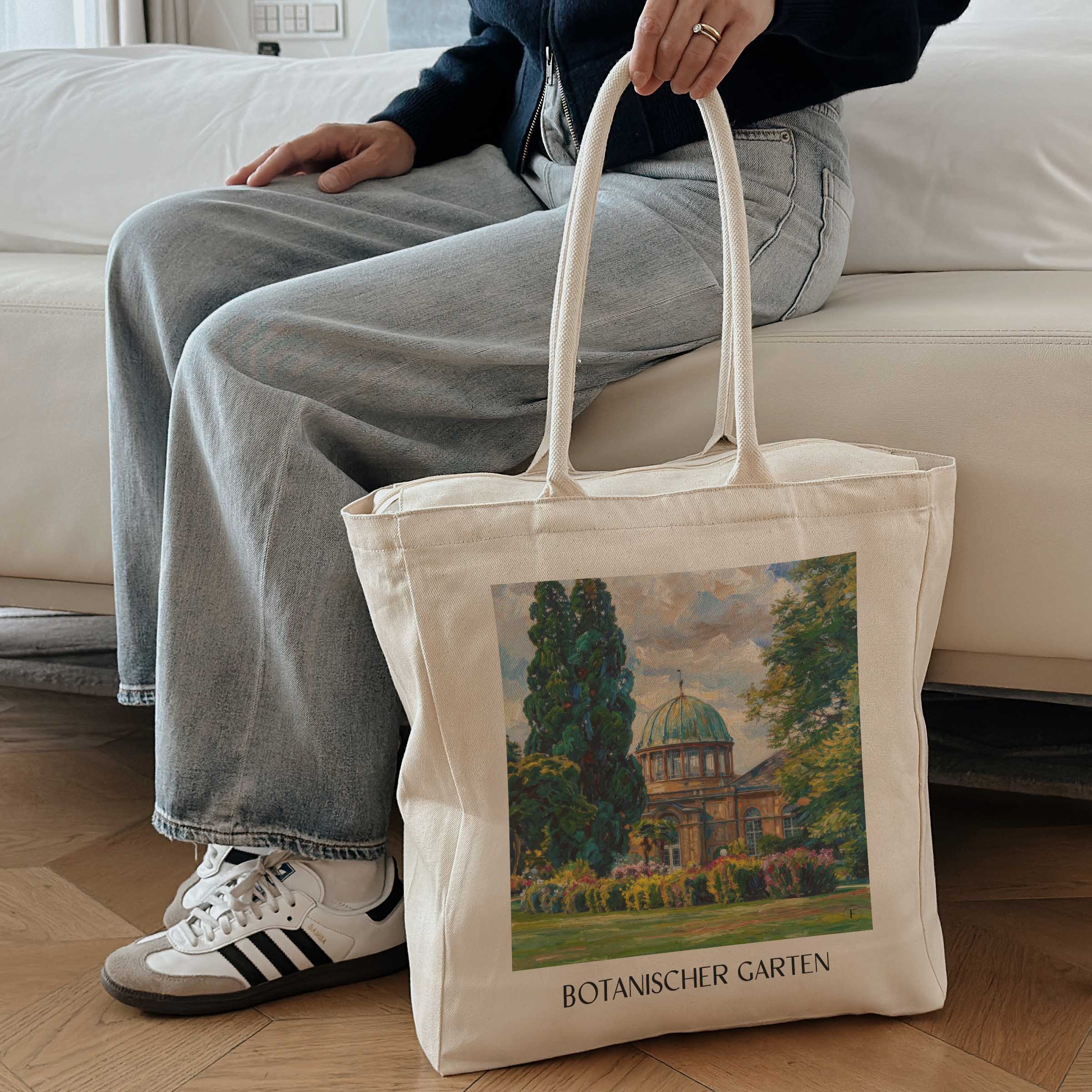 botanischer-garten-karlsruhe-deutschland-einkaufstasche-oil-painting-oelgemaelde
