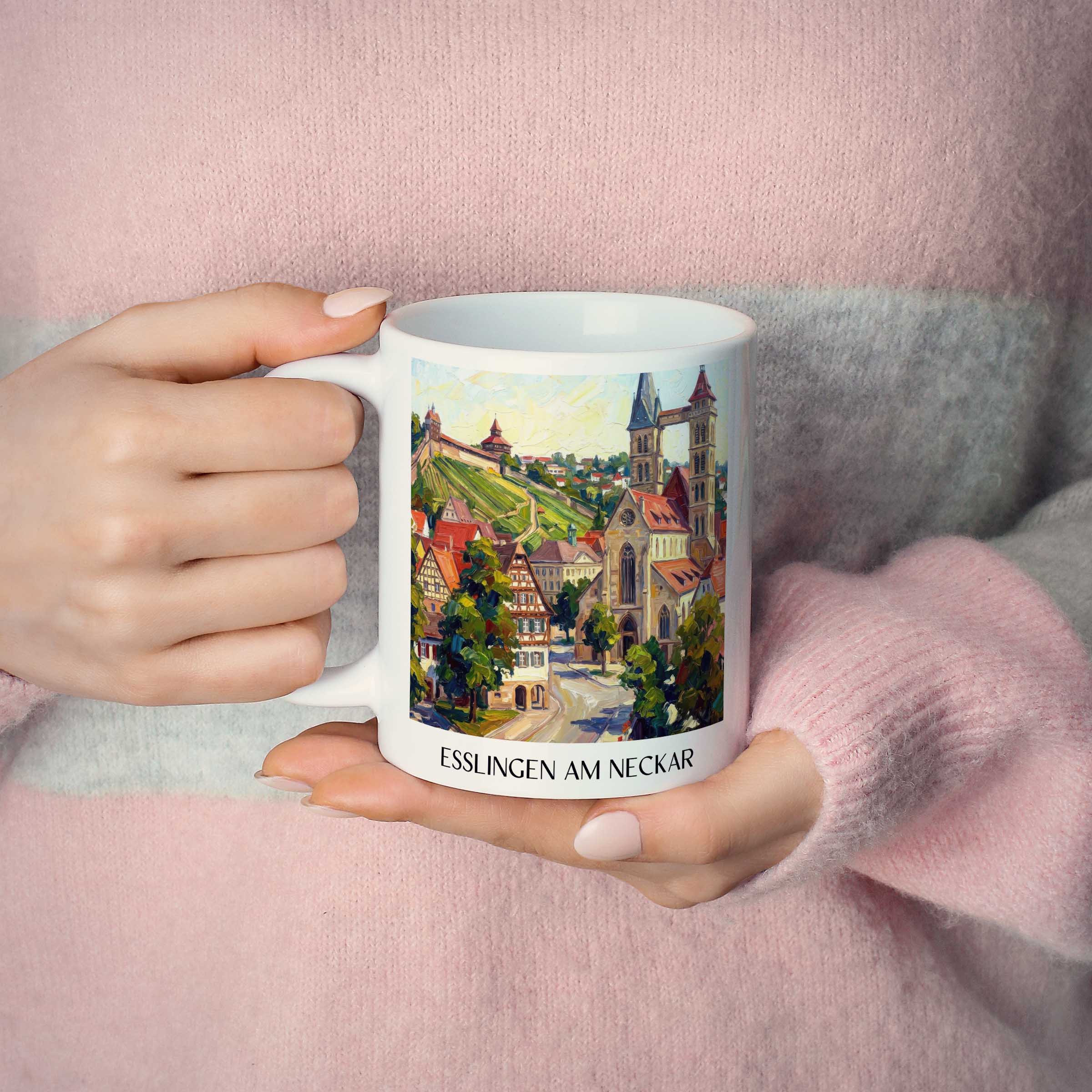 esslingen-am-neckar-neckartal-deutschland-kaffeebecher-oil-painting-oelgemaelde
