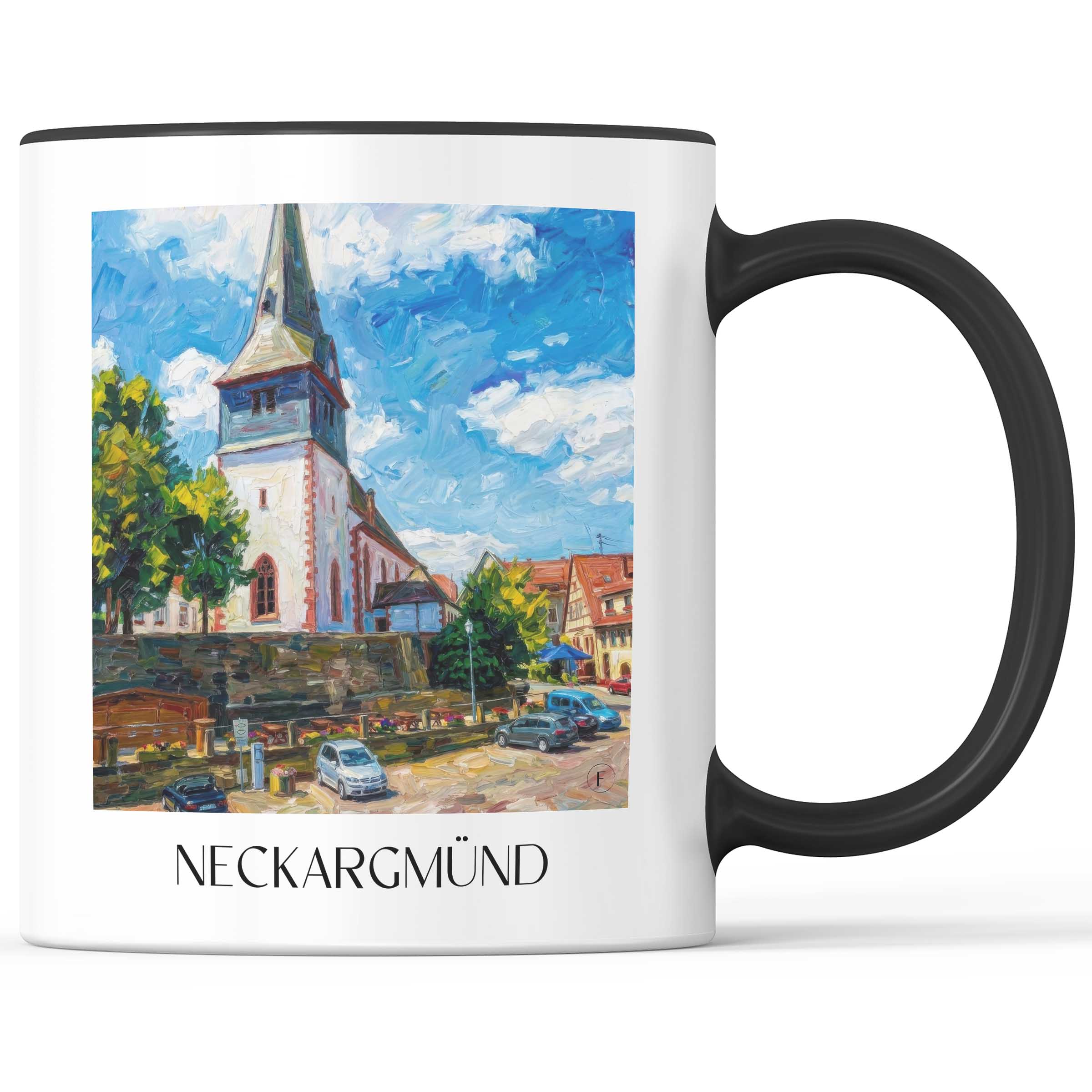 neckargmünd-neckartal-deutschland-kaffeebecher-oil-painting-oelgemaelde