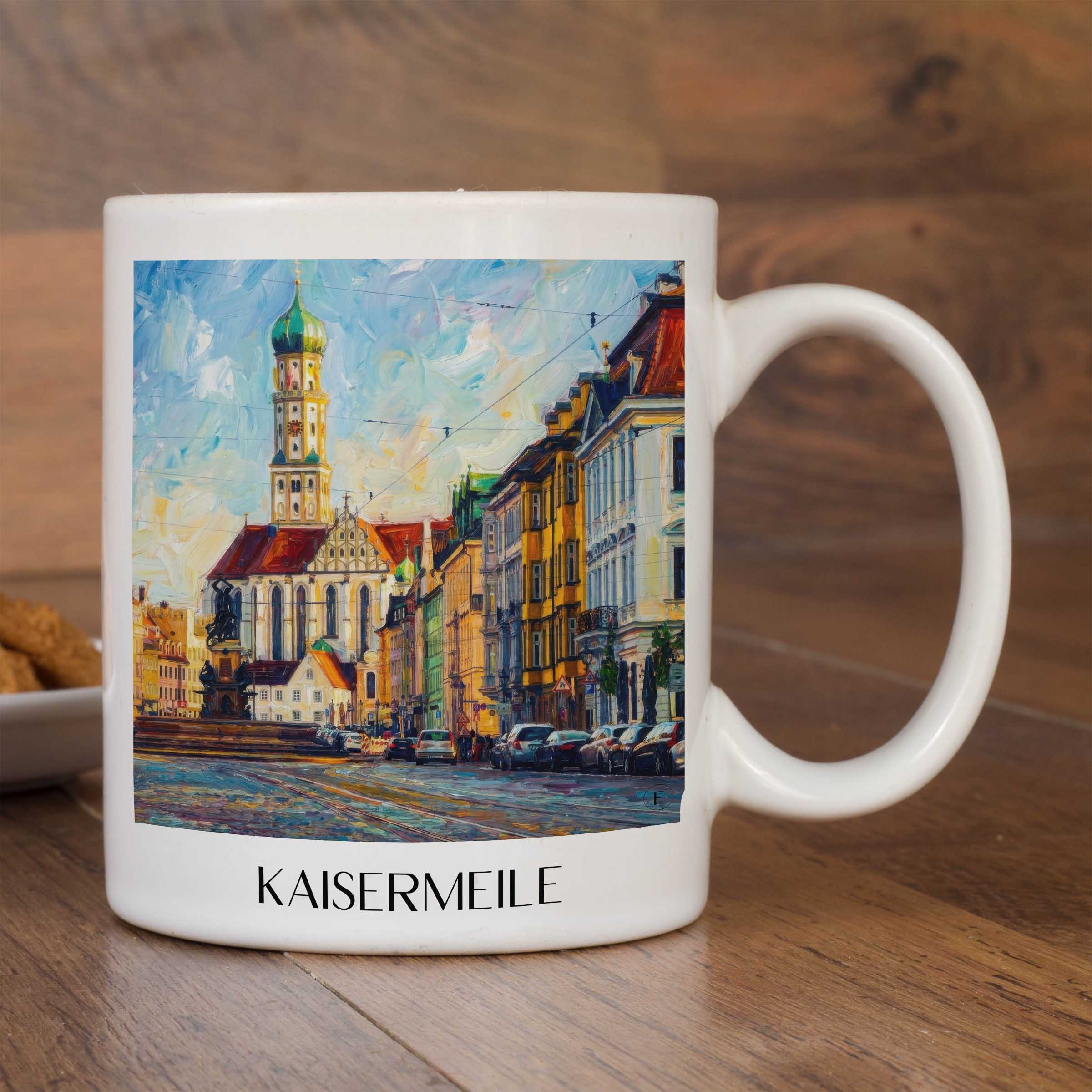 kaisermeile-augsburg-deutschland-kaffeebecher-oil-painting-oelgemaelde
