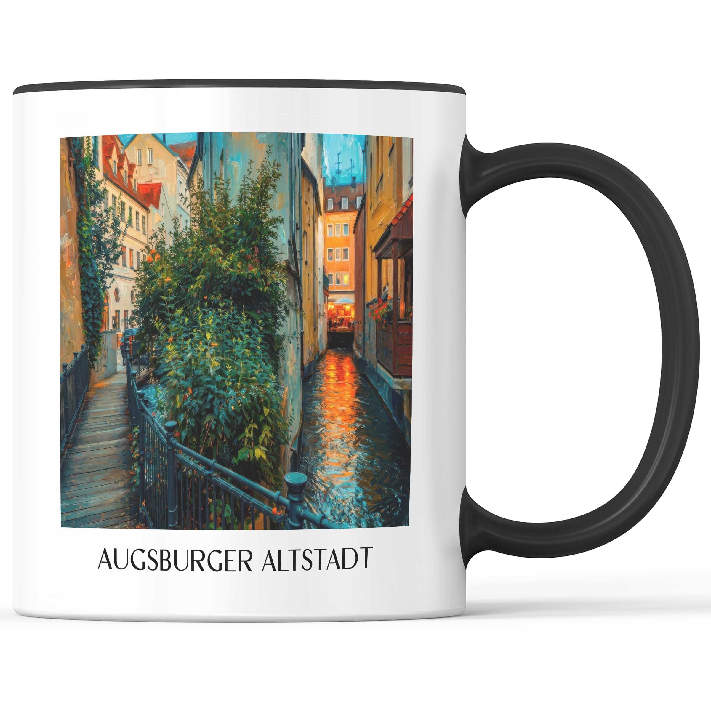 altstadt-augsburg-deutschland-kaffeebecher-oil-painting-oelgemaelde