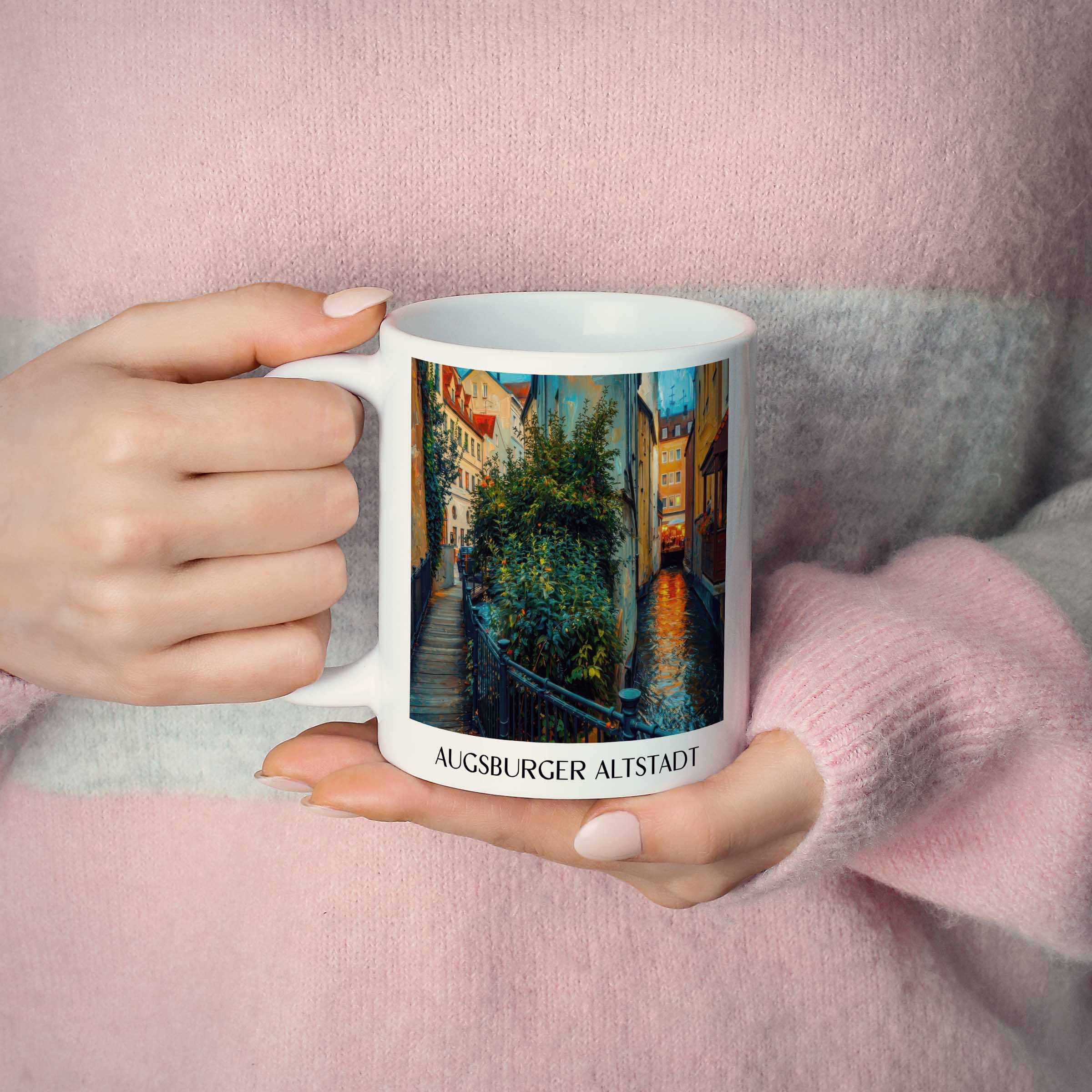 altstadt-augsburg-deutschland-kaffeebecher-oil-painting-oelgemaelde