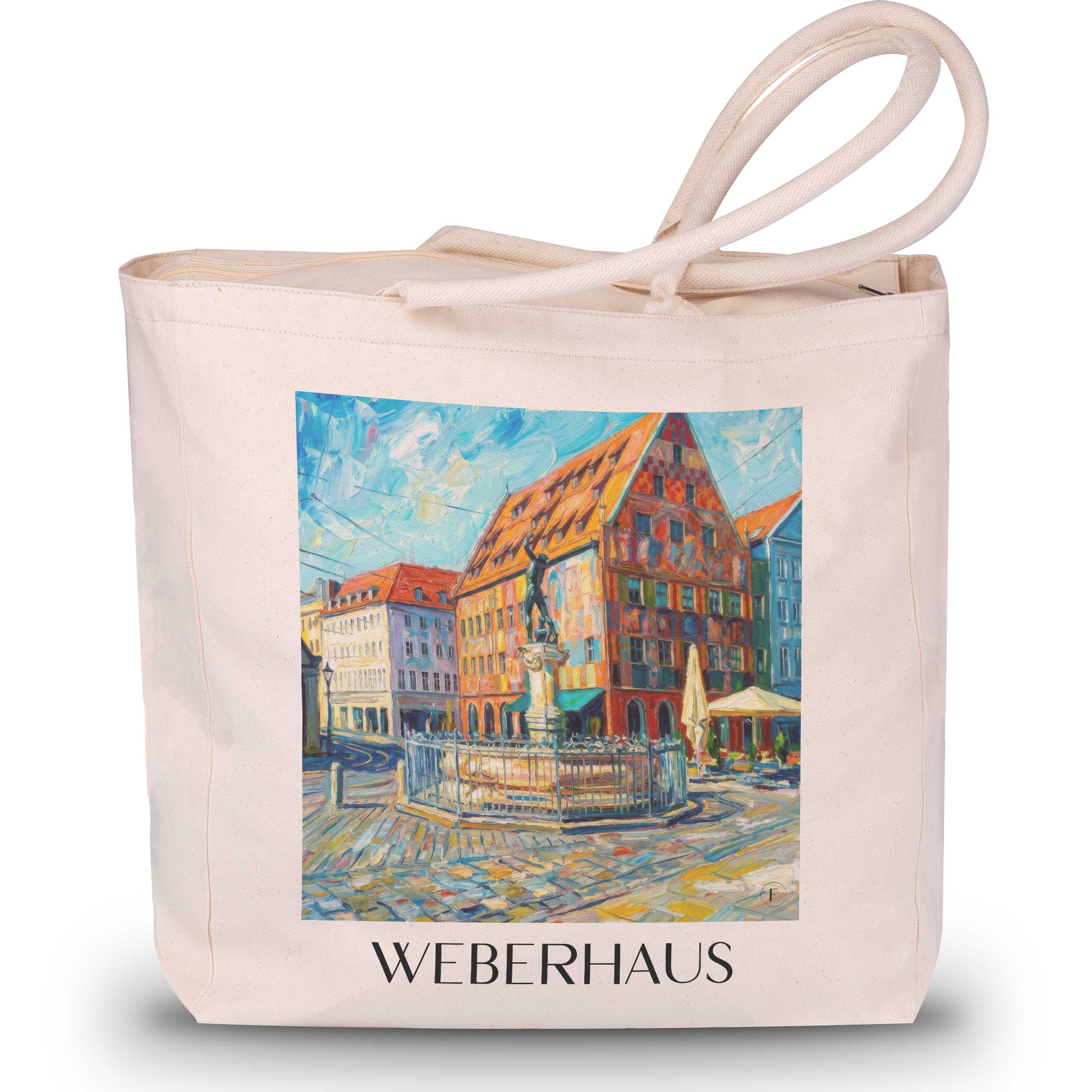 weberhaus-augsburg-deutschland-einkaufstasche-oil-painting-oelgemaelde