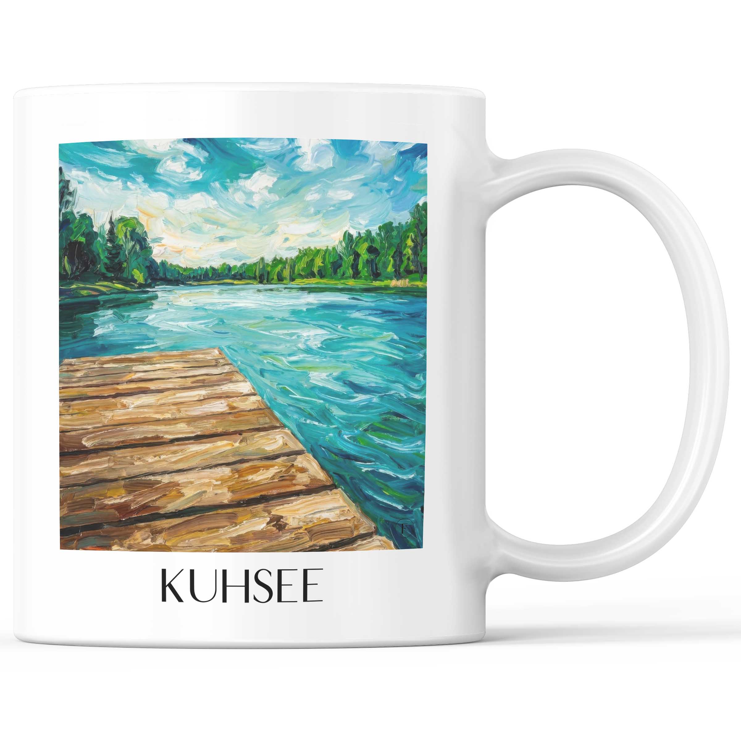 Kuhsee Kaffeebecher - Augsburg - Deutschland Becher - Kaffeetasse im Ölgemälde Stil