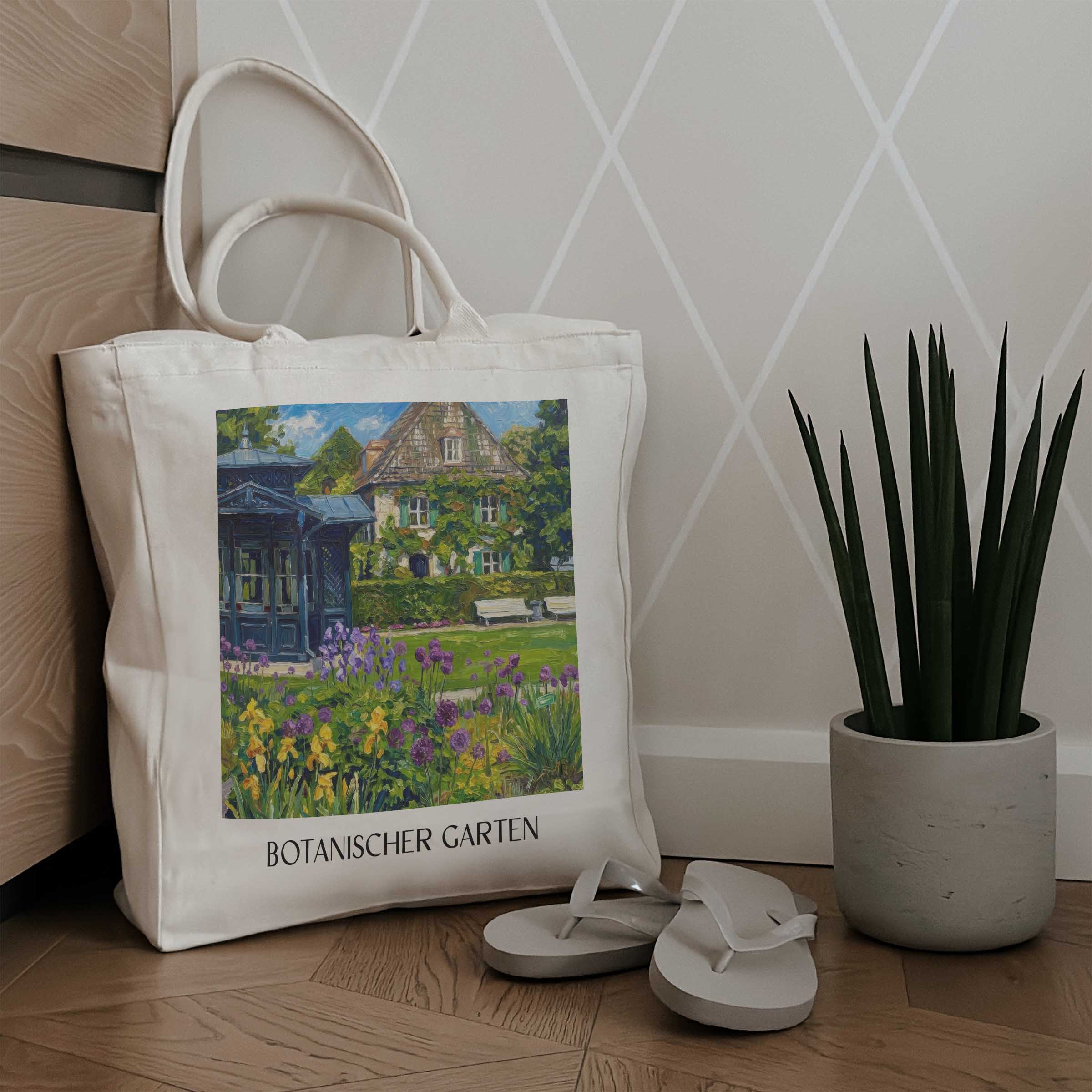 botanischer-garten-augsburg-deutschland-einkaufstasche-oil-painting-oelgemaelde