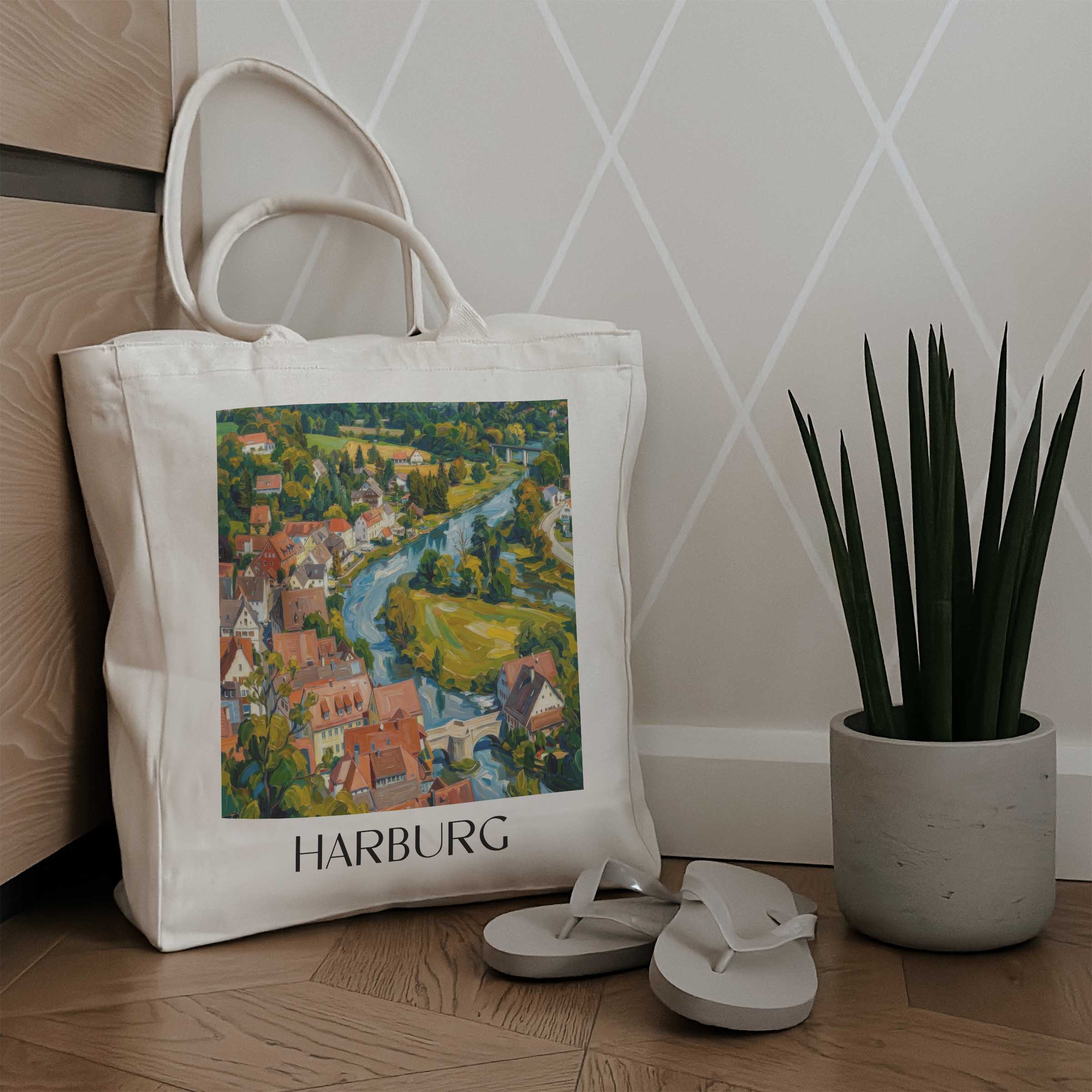 harburg-schwaben-deutschland-einkaufstasche-oil-painting-oelgemaelde