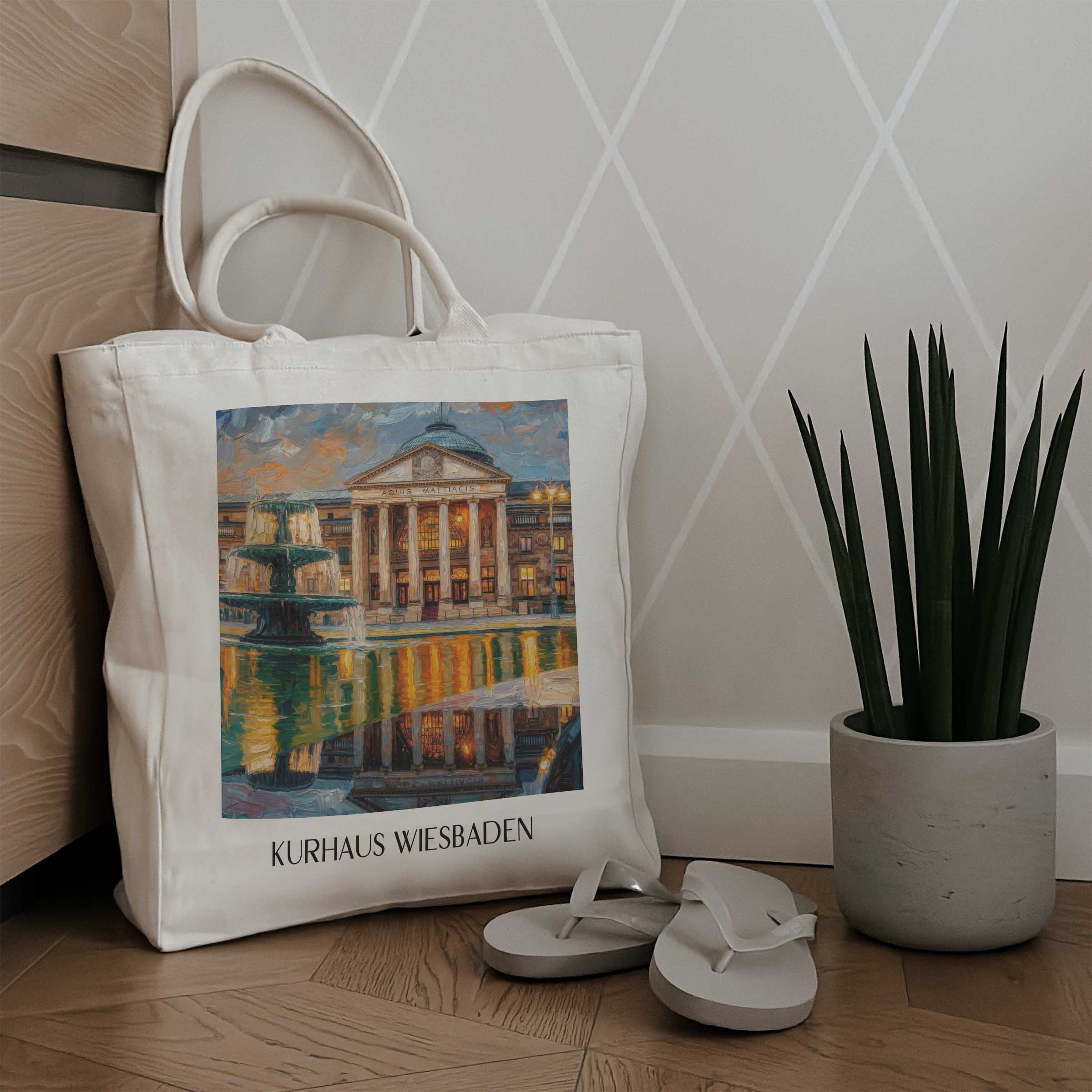 kurhaus-wiesbaden-deutschland-einkaufstasche-oil-painting-oelgemaelde