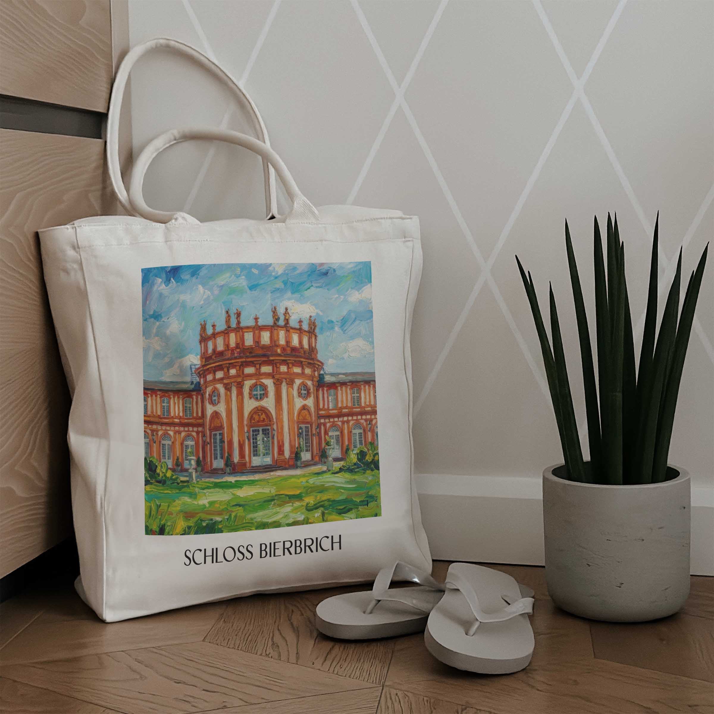 schloss-bierbrich-wiesbaden-deutschland-einkaufstasche-oil-painting-oelgemaelde
