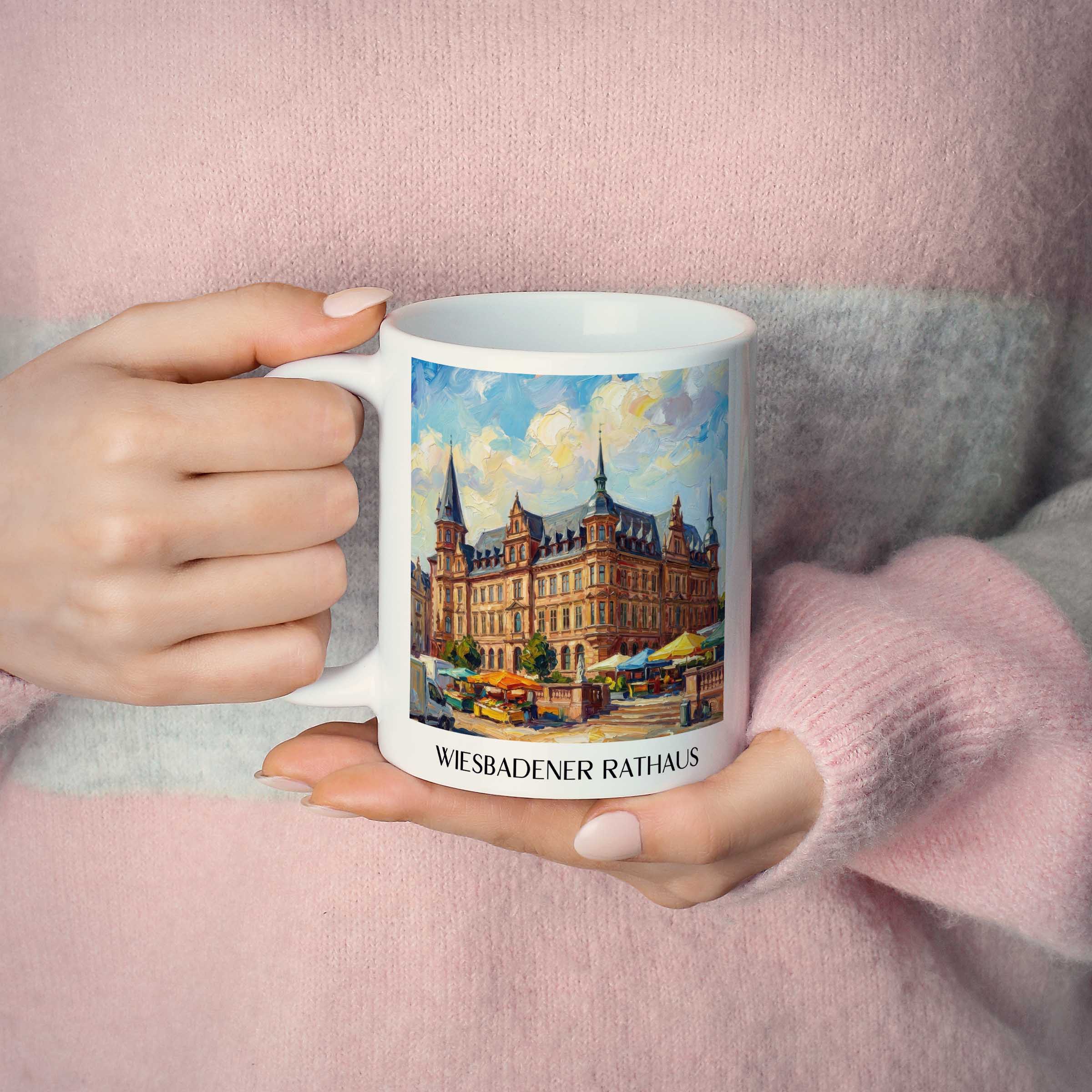 rathaus-wiesbaden-deutschland-kaffeebecher-oil-painting-oelgemaelde